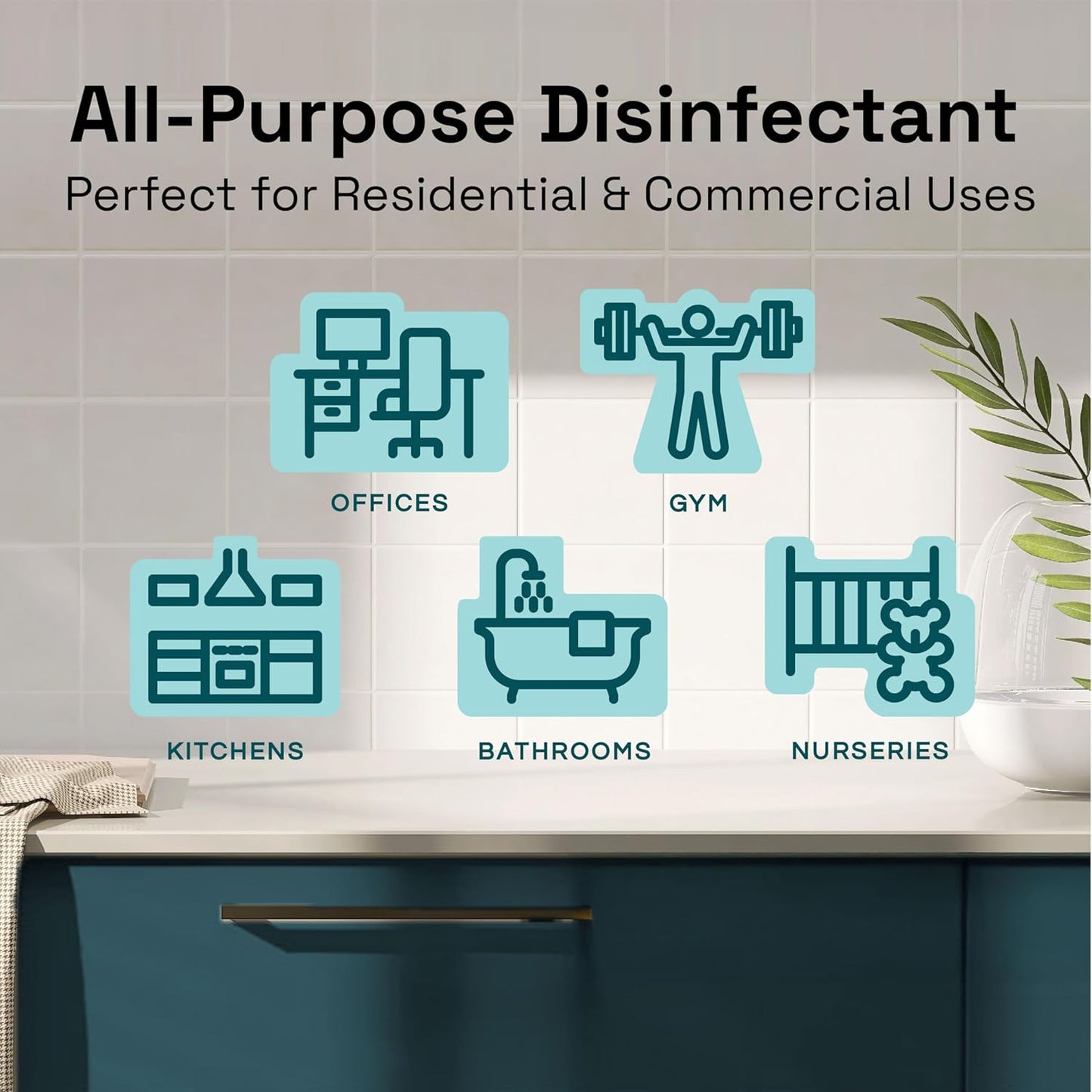 Clean Republic Multi-Purpose Disinfectant, Cleaning Spray, 32 Fluid Ounce Bottle