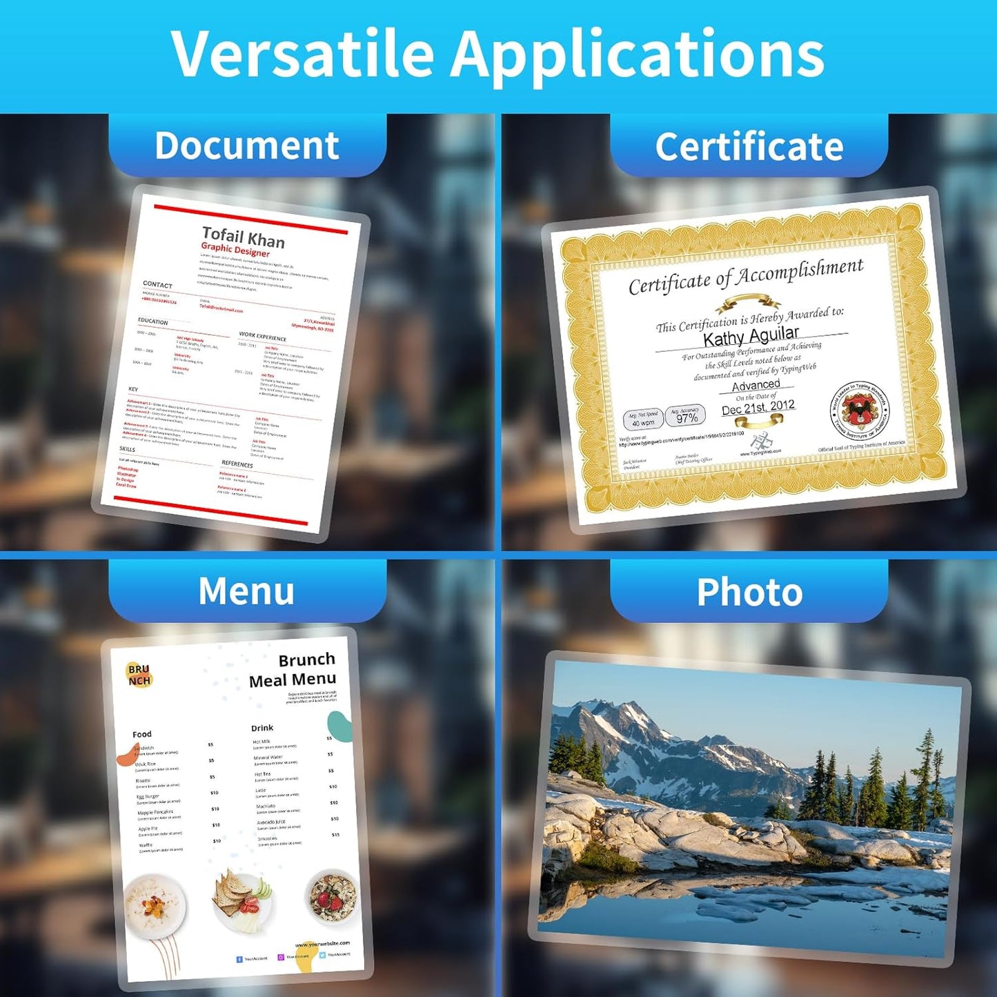 Clear Thermal Laminating Pouches – 9 x 11.5 Inch, 5 mil Thick (300 Pack) – Professional-Grade Lamination Sheets for Documents, Photos & Crafts – Fits 8.5 x 11 Letter Size Paper - [5mil 300 Packs]