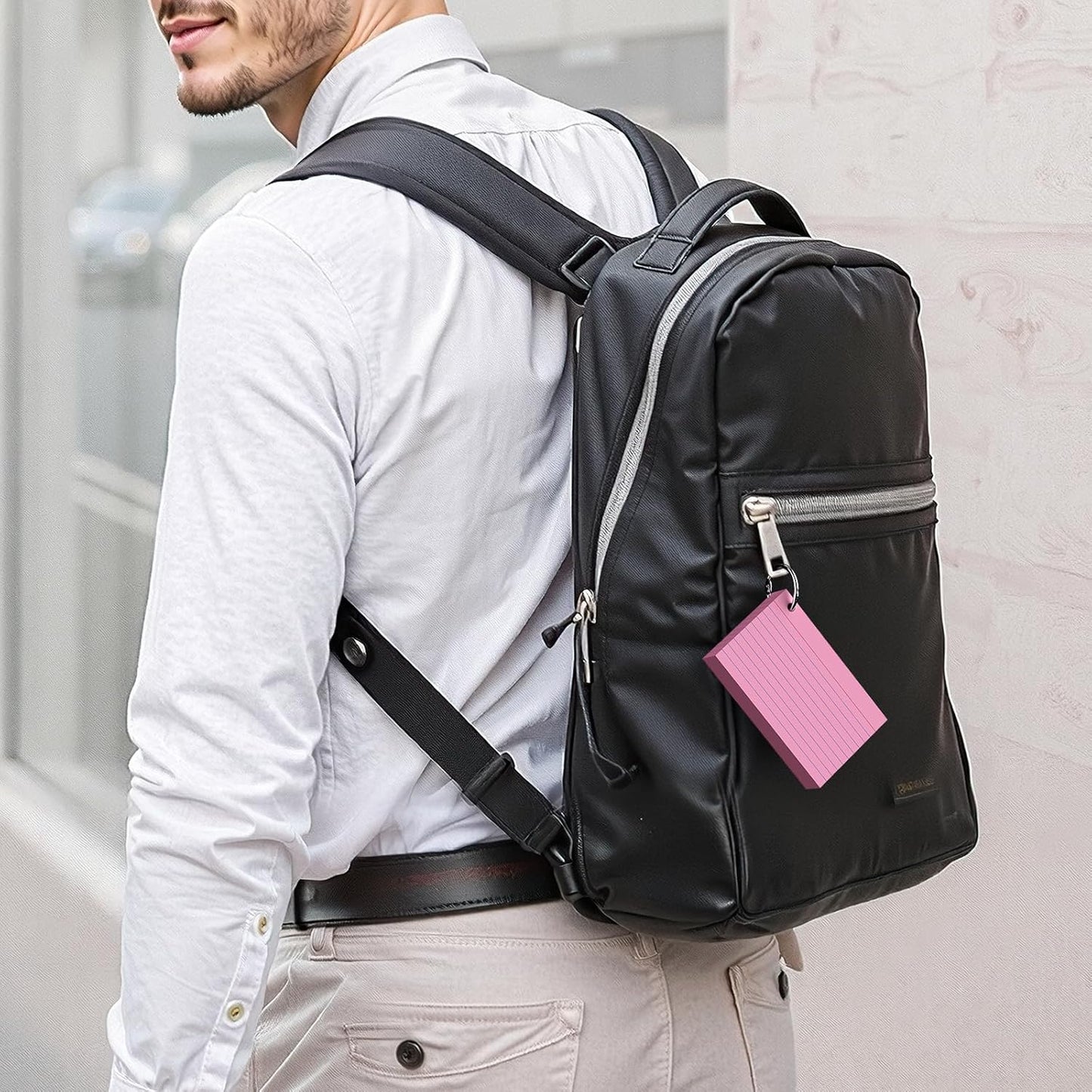 250-Pack Colored Index Cards, 3x5 Inch w/Key Ring – 180gsm Heavyweight Flashcards – 5 Vibrant Colors Flash Cards (White Pink Purple Blue Yellow) – Perfect for Study, Notes & Memory, Students School