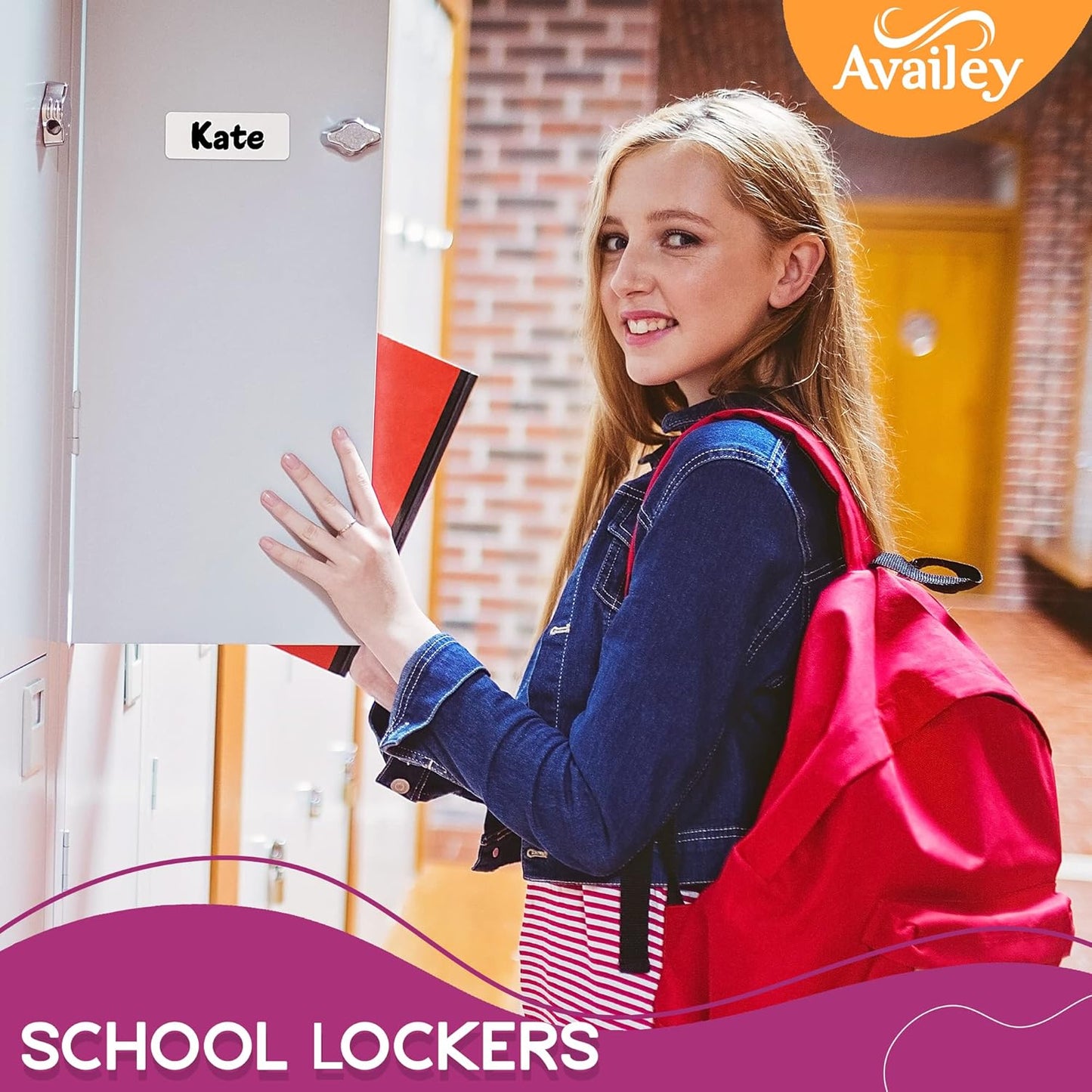 Availey 50 Pieces (3.2 x 1.2") - White Magnetic Dry Erase Labels - Reusable Strips for Classroom Home Office Garage Refrigerator Blank Writable Erasable Cards Name Tags Students Locker Shelf