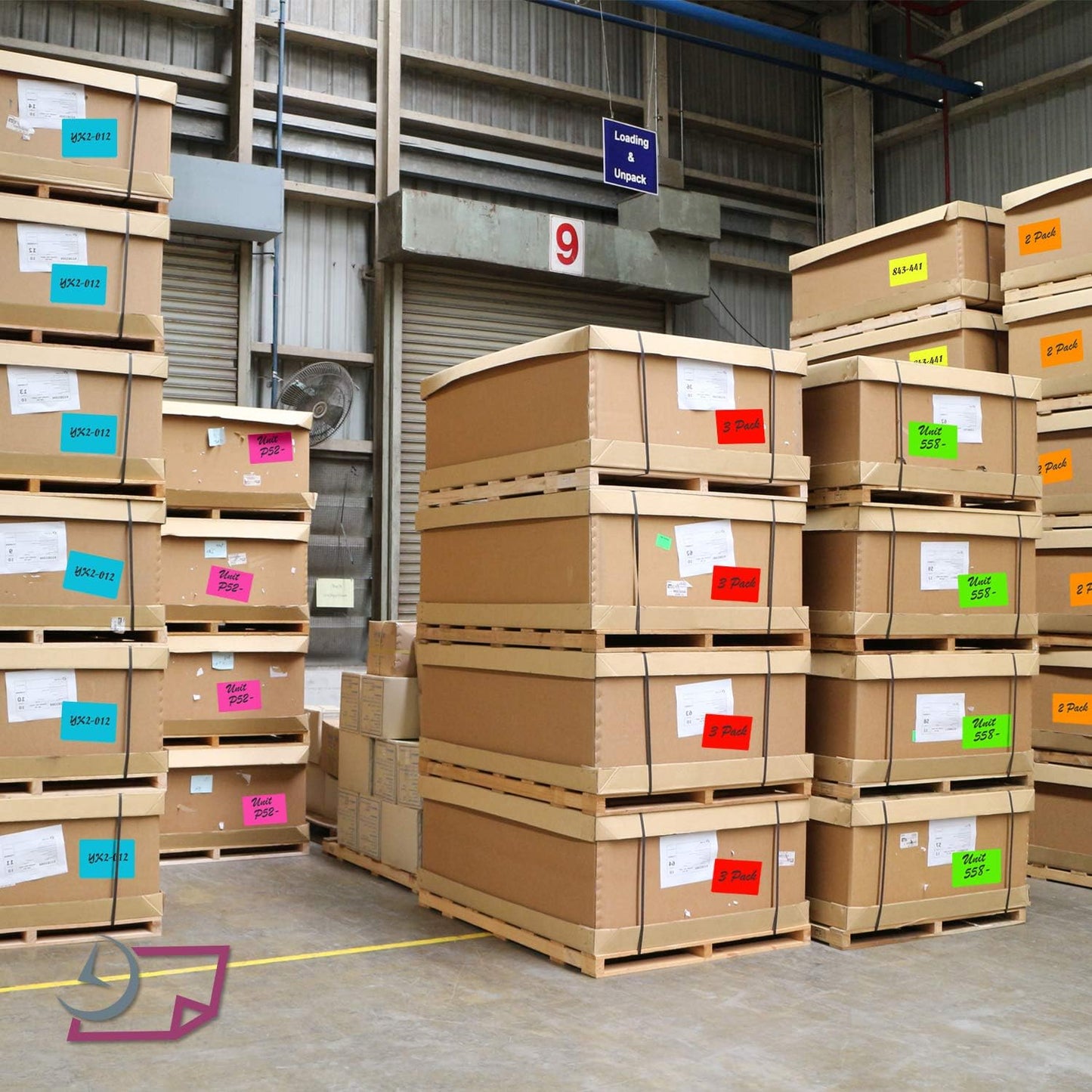 8-1/2 x 11" Neon Color High Light Fluorescent Labels for Laser & Inkjet Printer (Pink Fluorescent, 4 x 5" - 4 Per Page | 100 Labels)