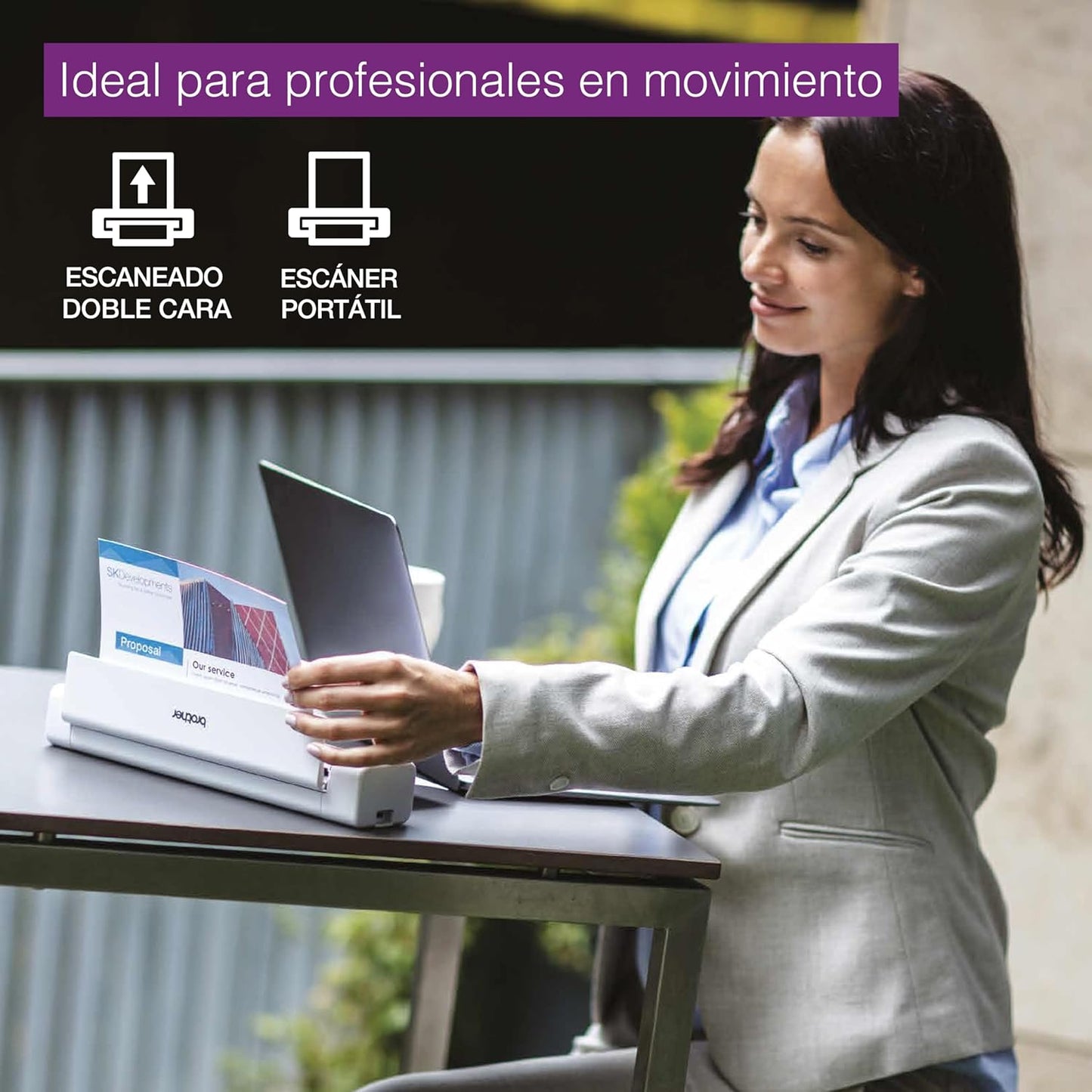 Brother DS-740D Duplex Compact Mobile Document Scanner