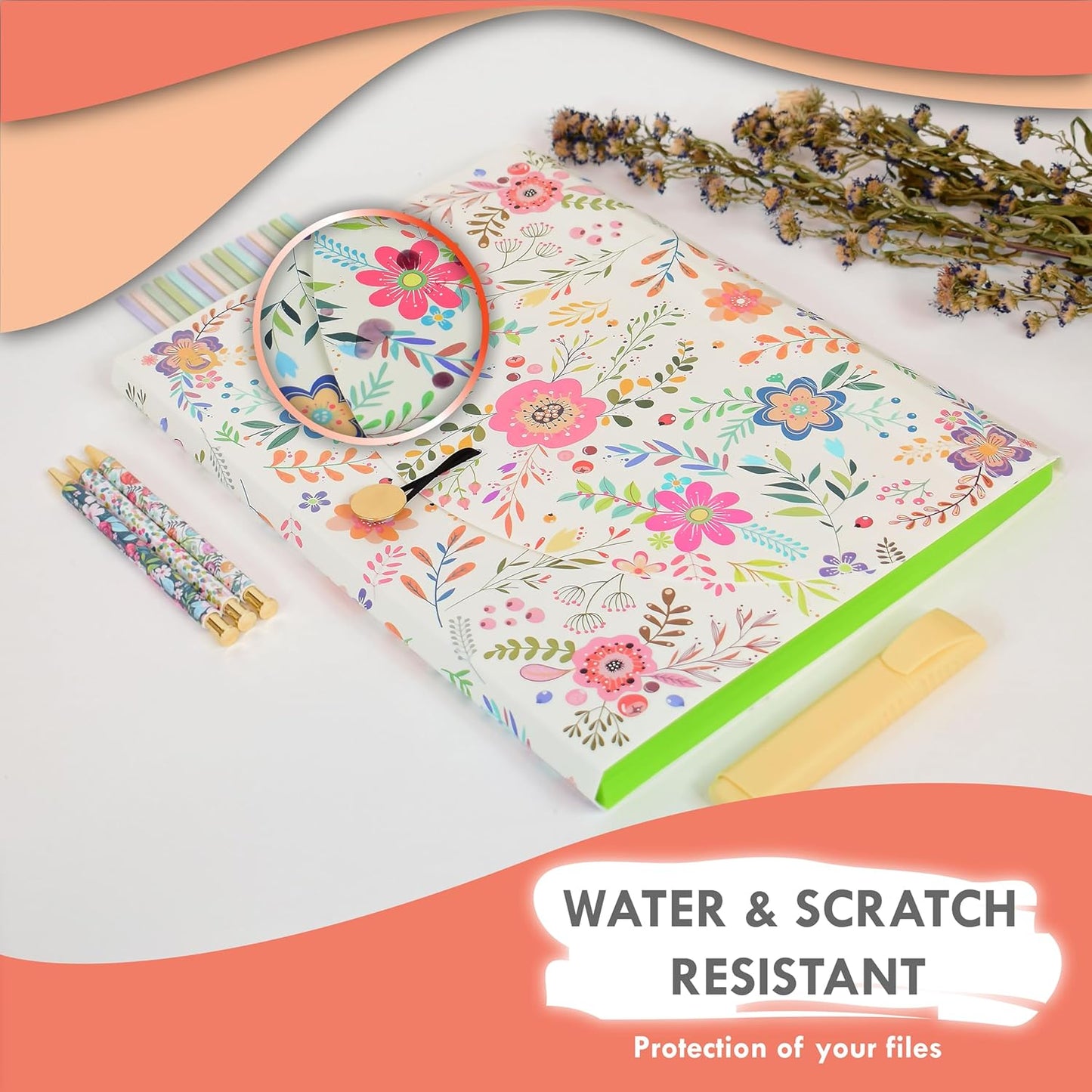 CNK File Folders Organizer with 13 Pockets Accordion Expanding Folder Documents Receipt Document Paper Pocket Filing Accordian Important expandable holder files alphabetical Labels Letter