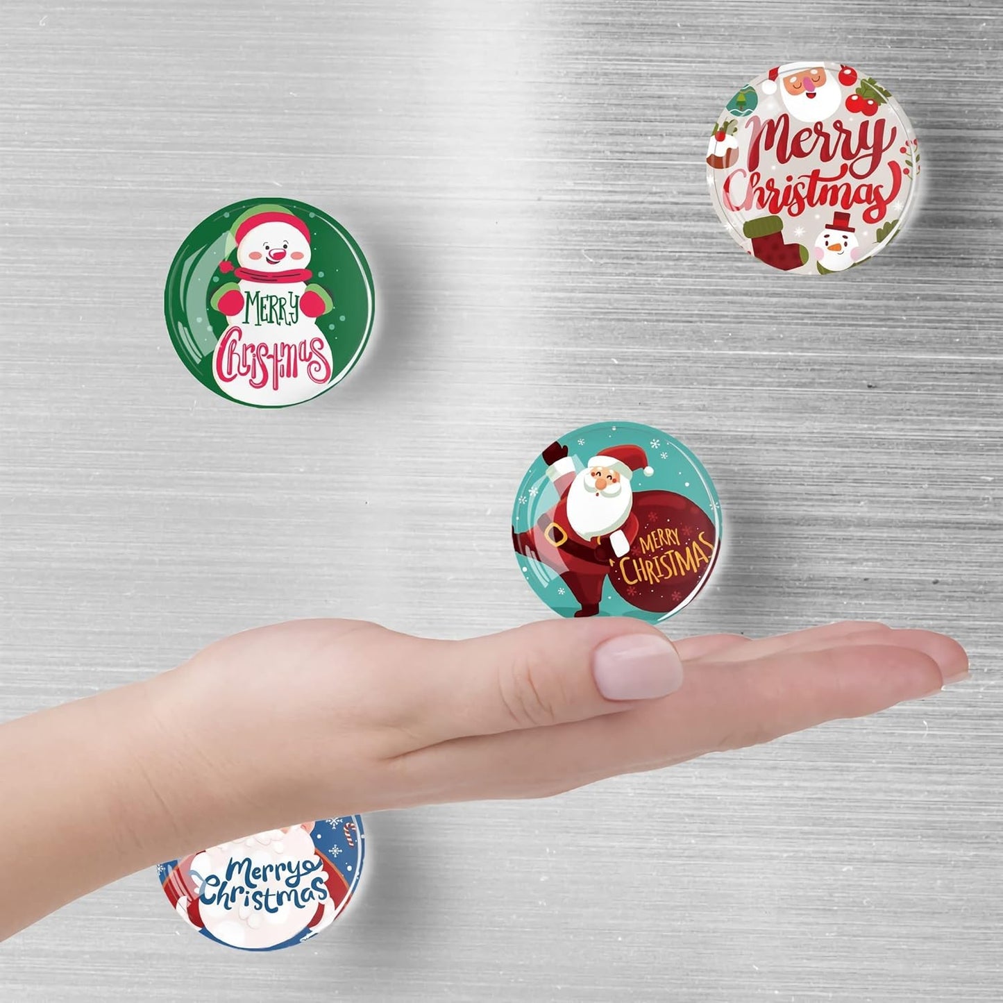 12Pcs Christmas Refrigerator Magnet Fridge Sticker,Christmas Fridge Magnets Decoration for Crafts,Strong Fridge Magnets for Kitchen, School,Office Whiteboard, Cabinet and Dishwasher