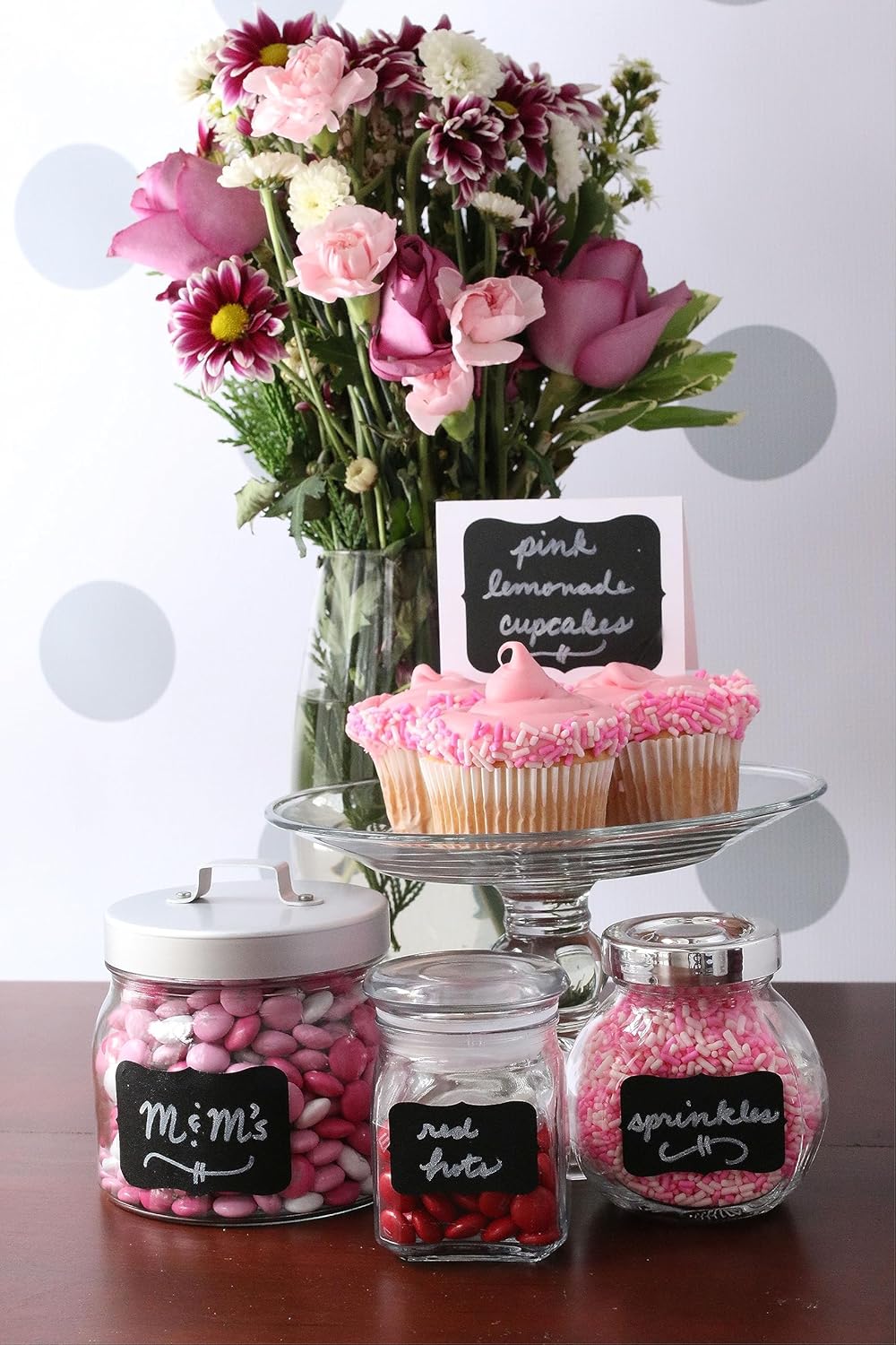 Chalkboard Labels - Chalk Labels by Cestari Kitchen - Set of 52 Assorted Premium Reusable Decorative Blackboard Stickers for Stylish Organization, Wedding Decorations, and Craft Projects