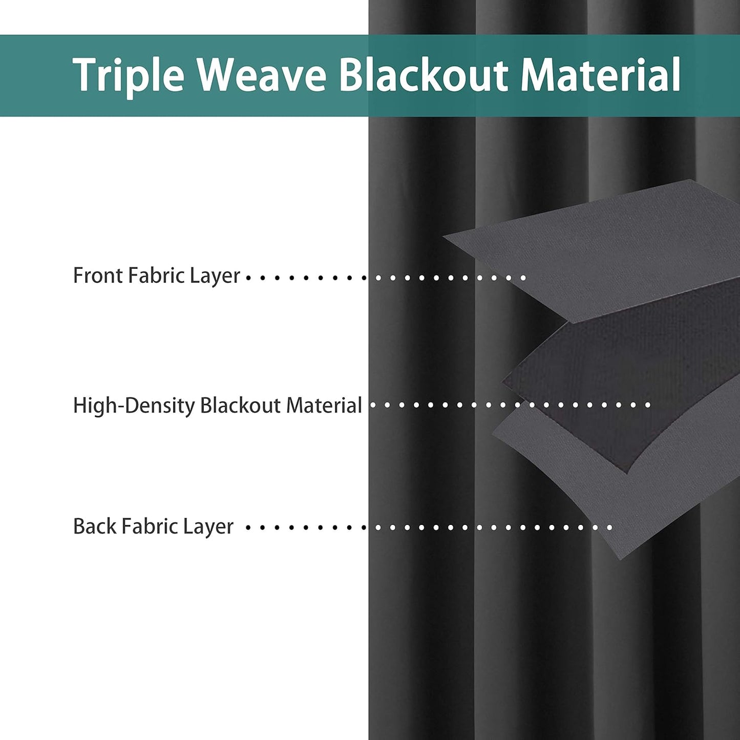 BONZER Extra Wide Room Divider Curtain Total Privacy Wall Grommet Top Thermal Insulated Blackout Curtains for Slide Window, 108L x 108W Inch (9L x 9W ft), 1 Panel, Dark Grey