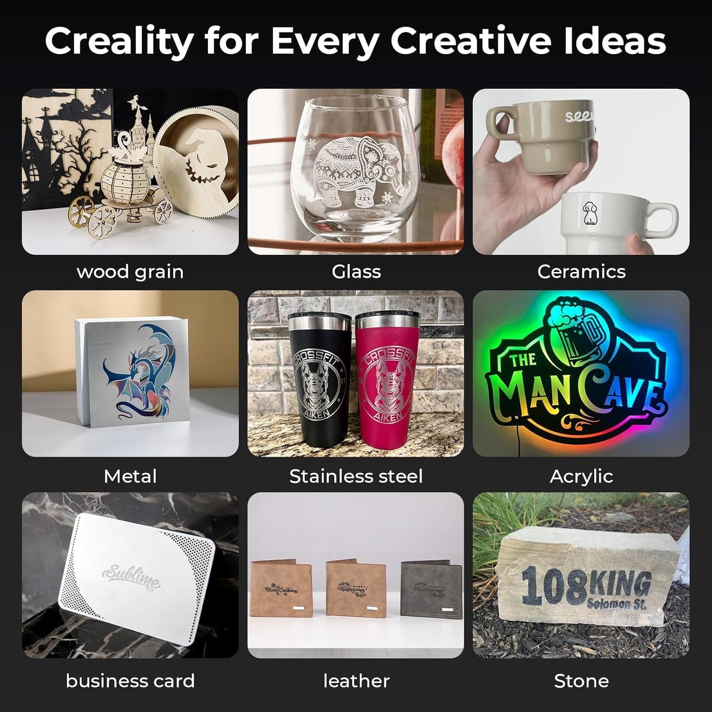 CREALITY FALCON2 40W Laser Engraver Machine with Air Assist, 240W Laser Engraver and Cutter Machine for Wood Metal Crafting Customized Gift and Batch Produce