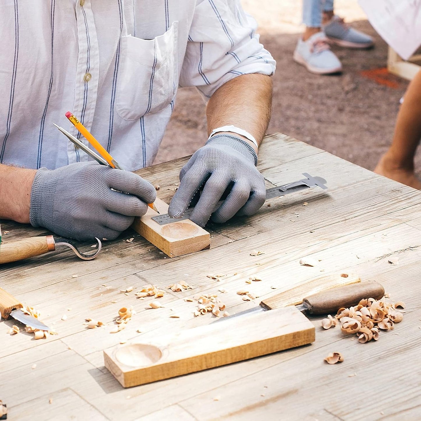 6 Inch 15 cm Pocket Ruler Flexible Precision Stainless Steel Ruler with Detachable Clips Stainless Steel Pocket Clip Scale Gauge Metric British System(10 Pieces)