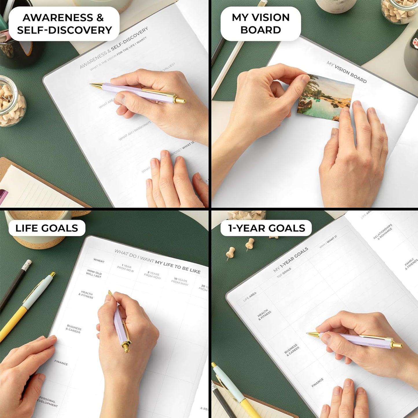 Clever Fox Planner PRO Schedule – Undated Weekly & Monthly Life Planner with Time Slots, Appointment Book & Daily Organizer, A4 (Gray)