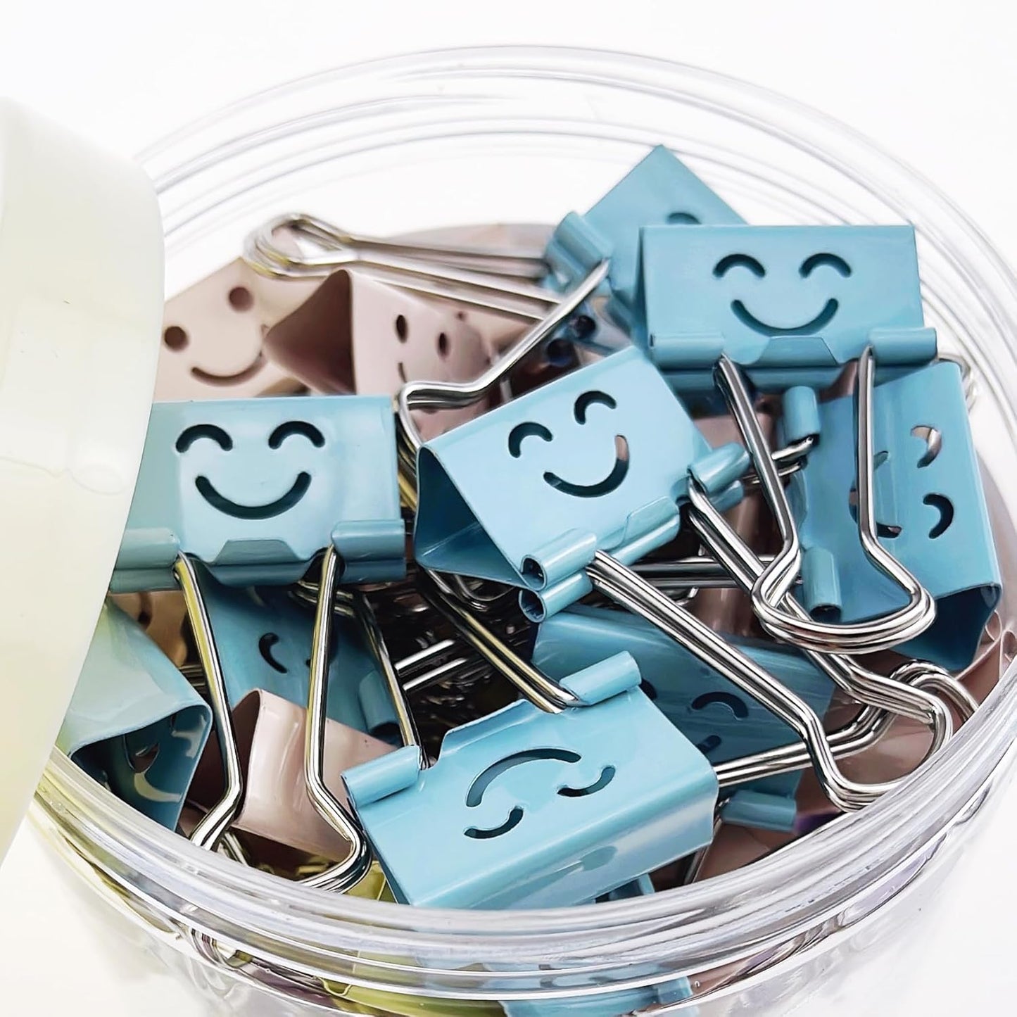 Cute Binder Clips(1 inch/25mm), 48Pcs, Colored Binder Clips, Binder Clips Medium Size, Color Binder Clips, Clips, Paper Clips, Binder Clip, Clips for Paperwork, Office Clips