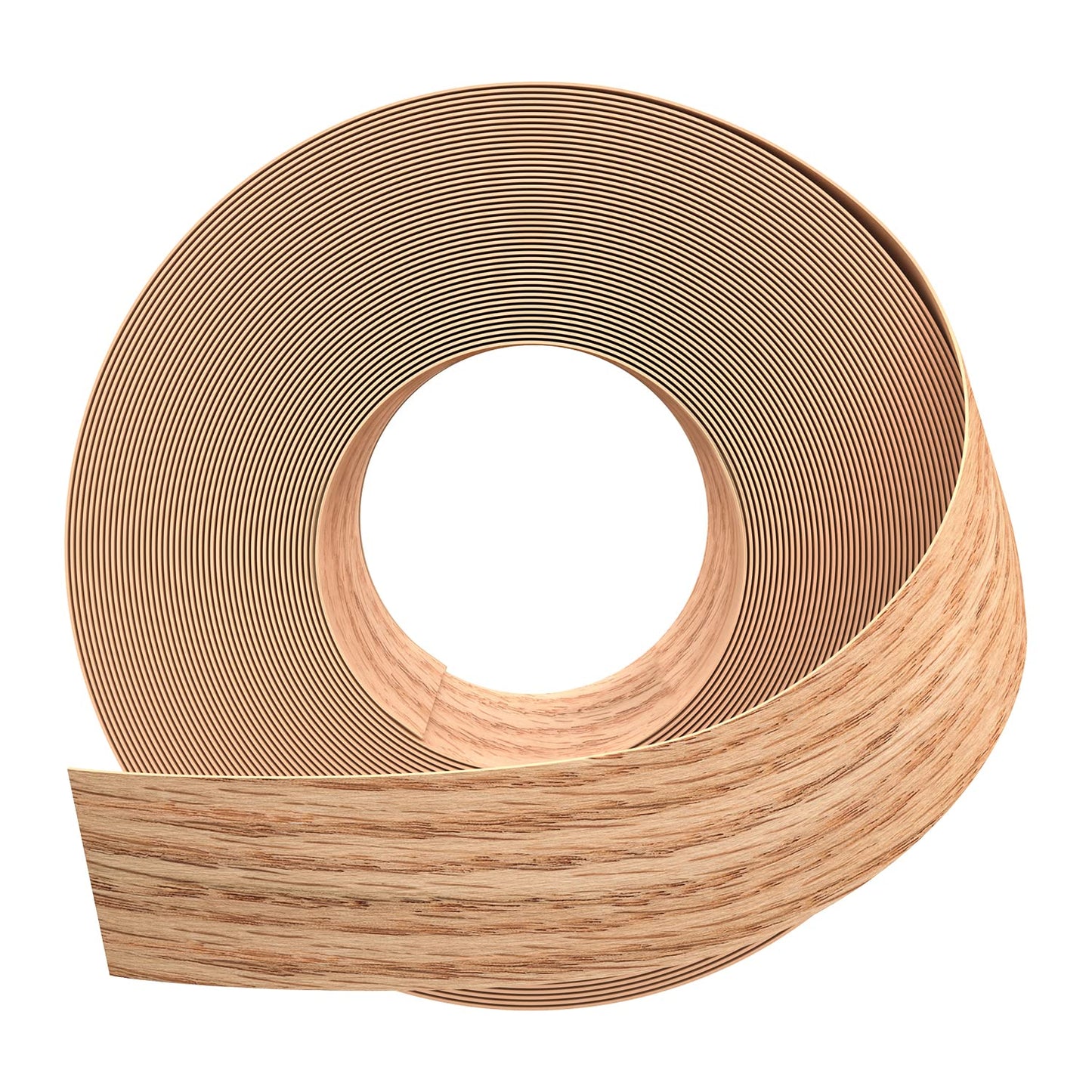 GSCIT Club Red Oak Veneer Edge Banding, 1 1/2 inch x 25ft Roll, Preglued Flexible, Real Wood Tape Banding