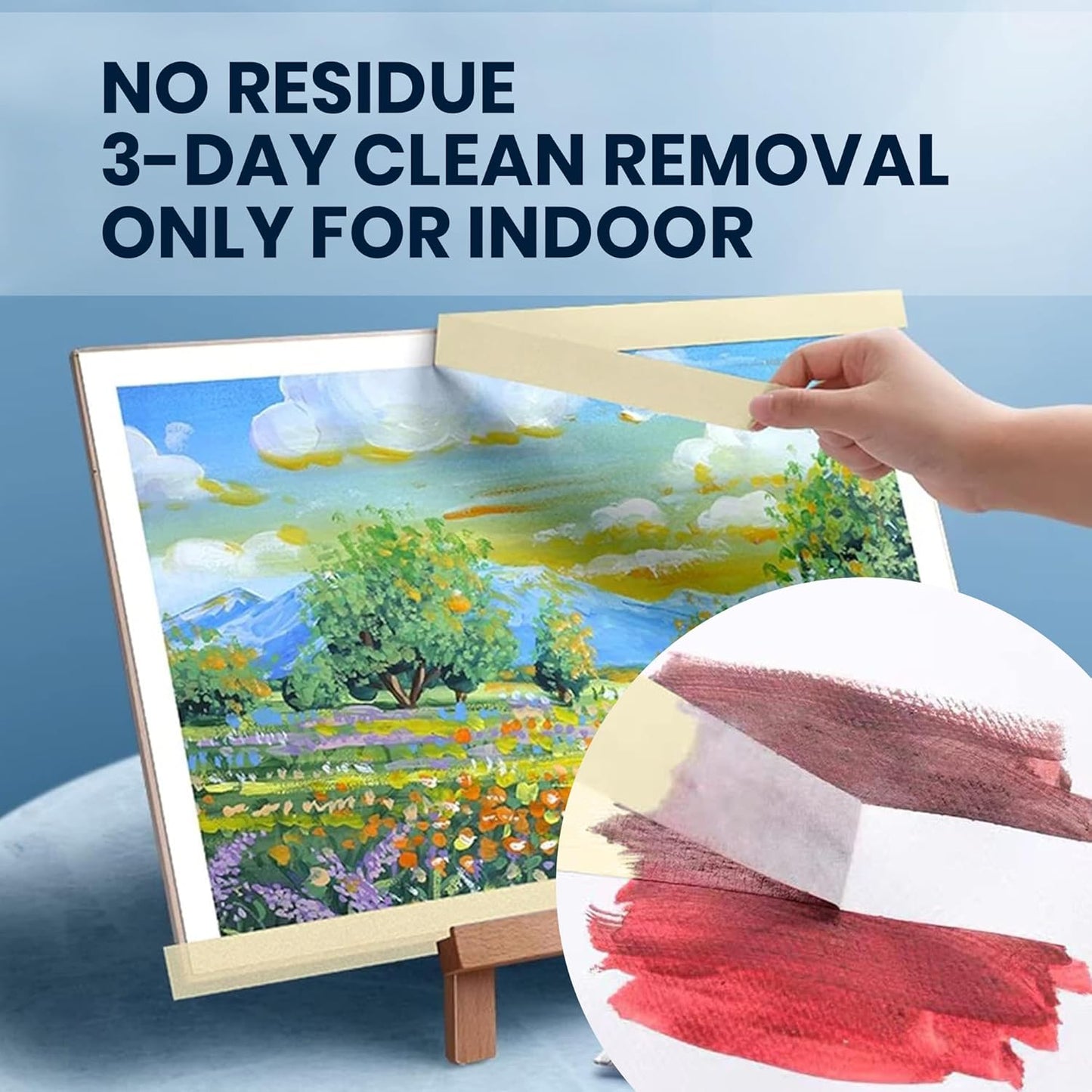 General Purpose Masking Tape Beige White 0.94 Inches x 60 Yards, Bulk Painters Tape for Painting, Labeling, DIY Arts Crafts, Home Office School Projects, 36 Rolls