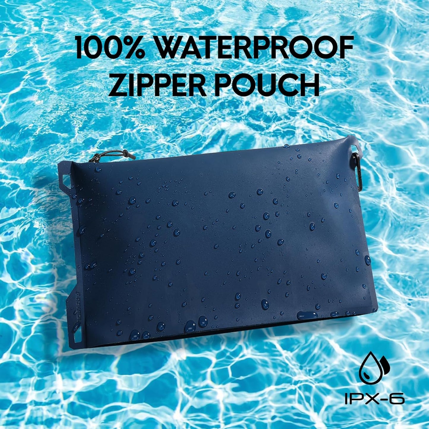 Haimont Waterproof Pouch, Small Waterproof Dry Bag with Upgrade Zipper for Travel Boating Kayaking Hiking Document Organizer