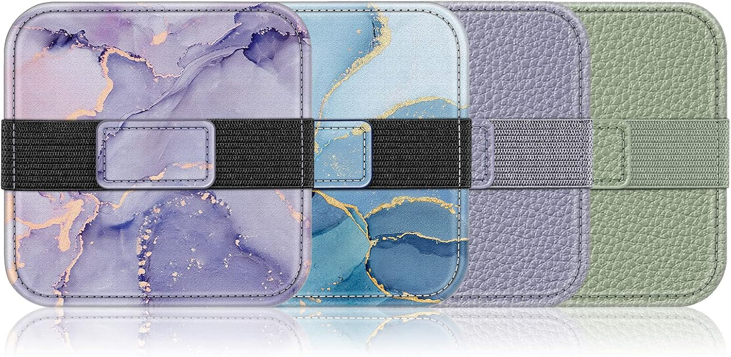 Fintie Screen Cleaning Pad, [4 Pack] Soft Cloth Wipes Screen Cleaner with Elastic Strap for iPad, iPhone, MacBook, Tablets, Laptop (Marble)