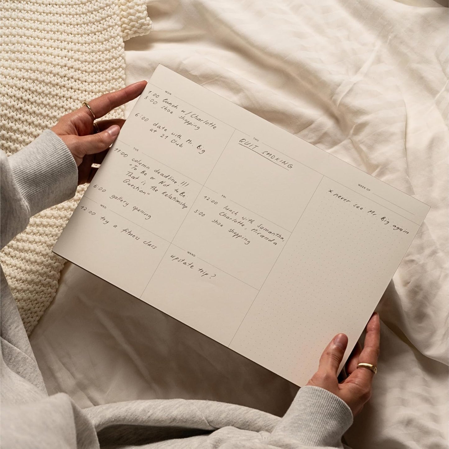 Daily and Weekly To-Do List Notepad – Desk Pad for Work and Study, Orange, 11.7x8.3 Inches