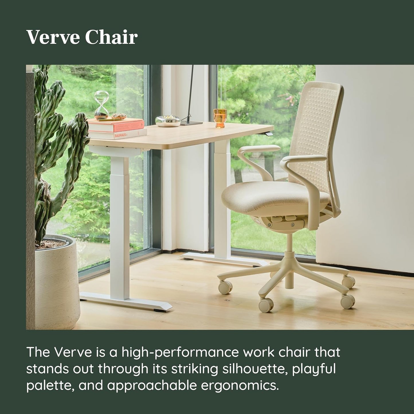 Branch Verve Chair - High Performance Executive Office Chair with Contoured Seat Back and Adjustable Lumbar Rest - High Density Foam Cushion with Aluminum Base - Up to 275 lbs - Coral