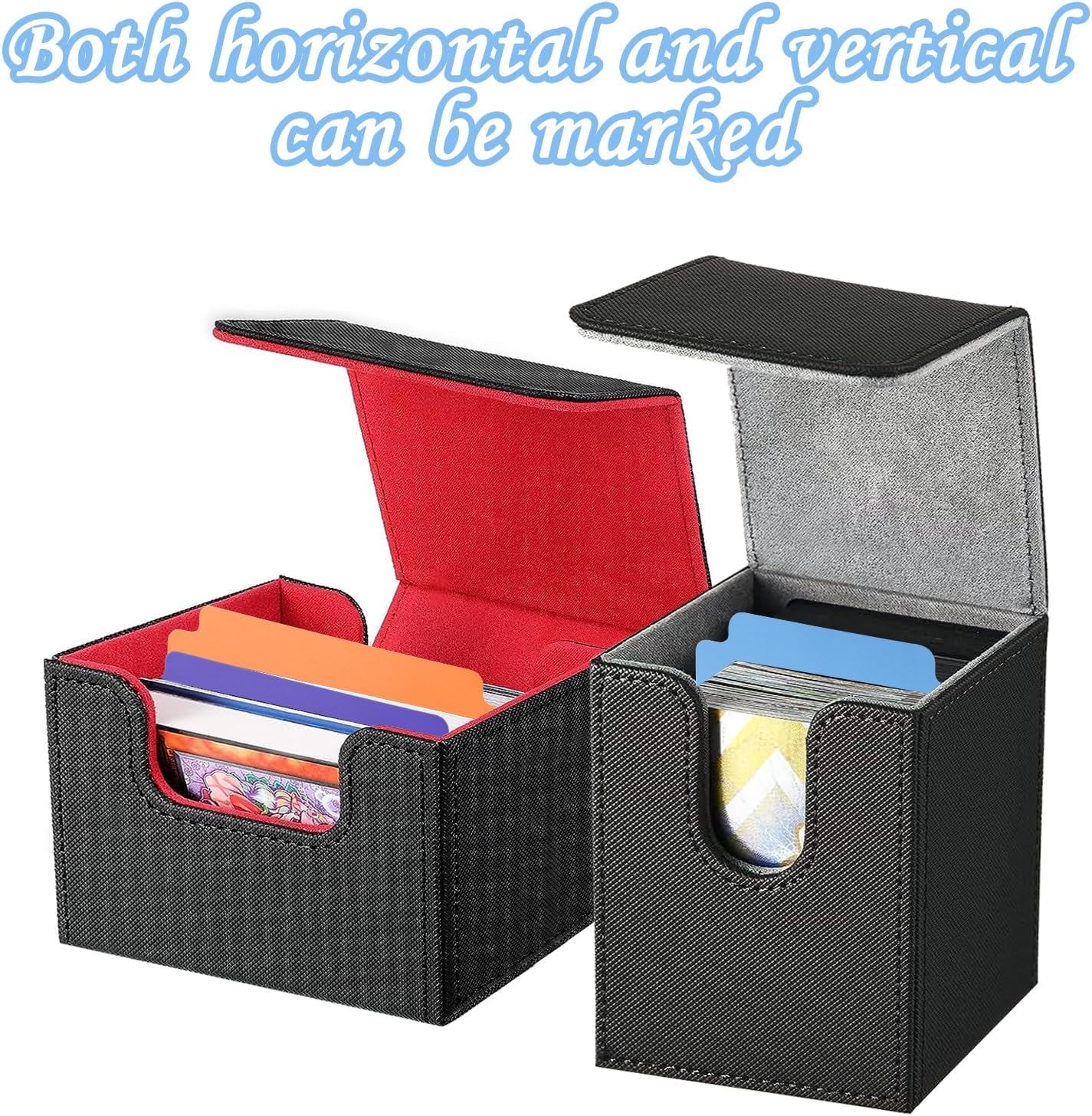 150 PCS Trading Card Dividers Multicolor Plastic Playing Card Separators with Tabs Card Box Dividers for Office Games Sports Cards, Cards Gathering Storage Supplies, 10 Colors, 2.7 x 3.8 Inch