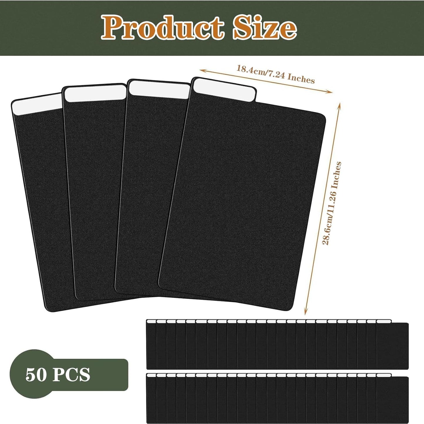 50 Pieces Comic Book Dividers with Tabs,Patient Divider Cards,Card Dividers Comic Book Boards for Storage Boxes 11.22 X 7.24 Inche