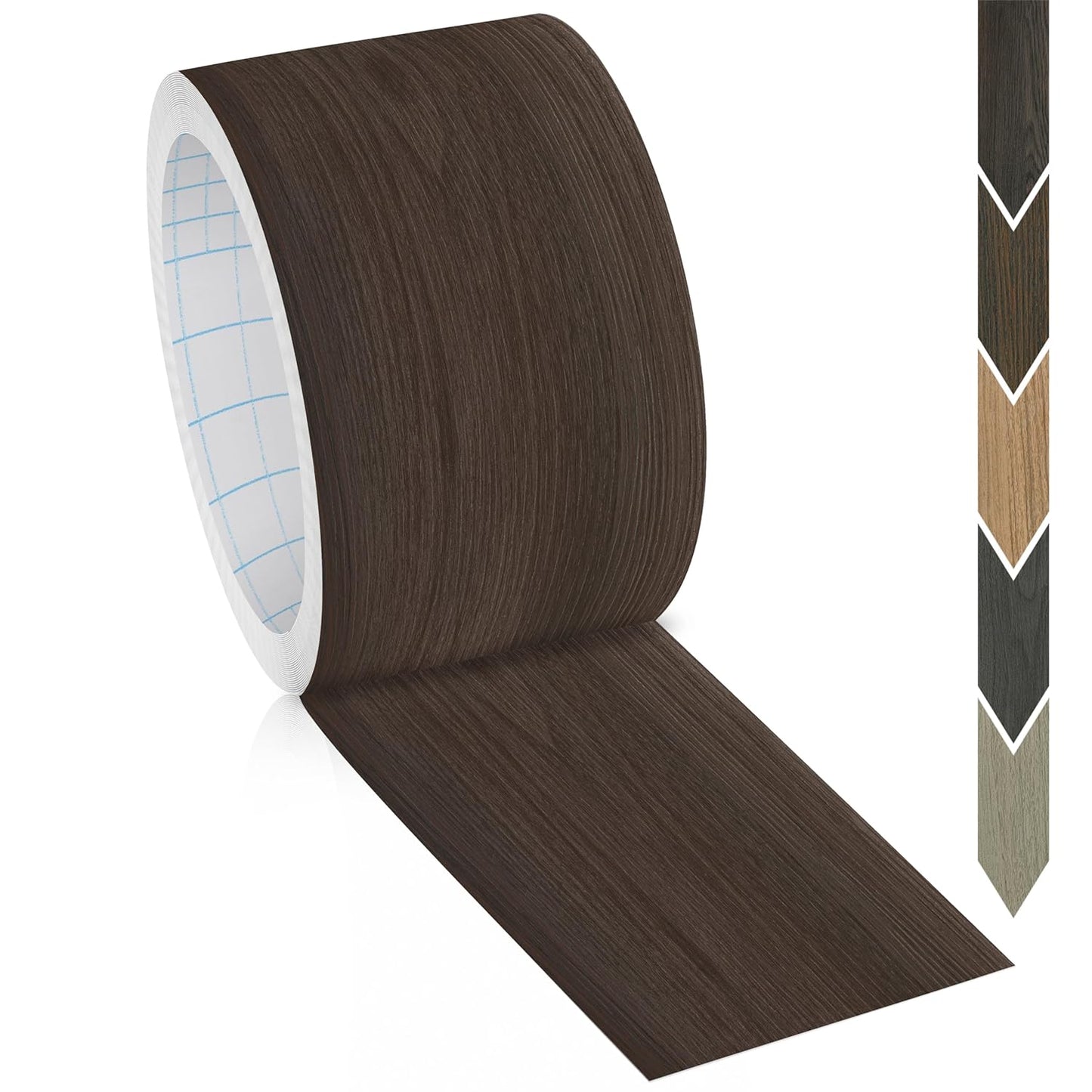 GSCIT Club Wood Grain Repair Tape, 2.4 inch X 50ft Self Adhesive Red Walnut Grain Repair Patch for Tables, Chairs, Baseboards, Doors, Windows, Floors, Handicraft DIY.