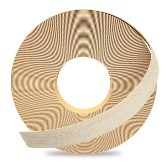 GSCIT Club Oak Edge Banding, 1/2 inch x 50ft roll of Veneer Edge Banding Preglued Flexible, Real Wood Tape Banding