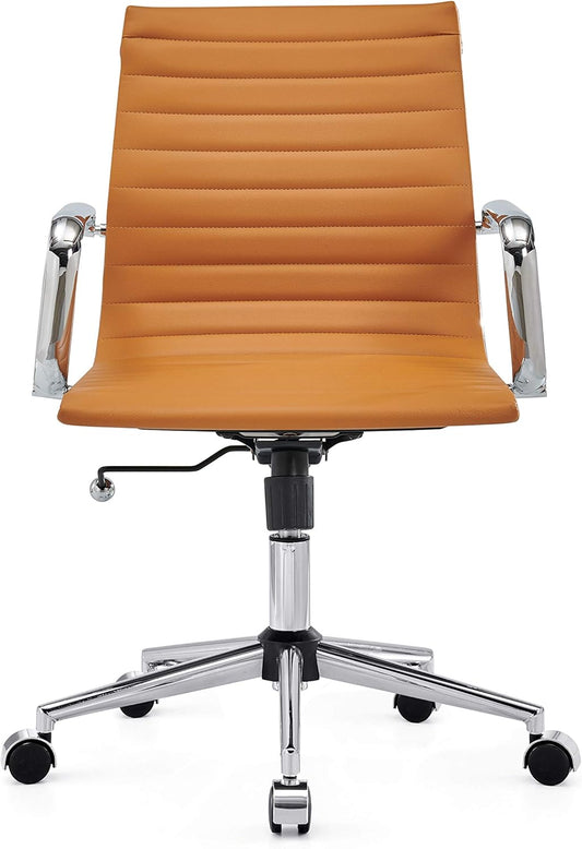 Chair, Desk Computer Chair ，with Armrests ，Ergonomic Office Chair for Home and Office, 17.32 x 22.83 x 35.43 inches, Multiple Colors (Terracotta)