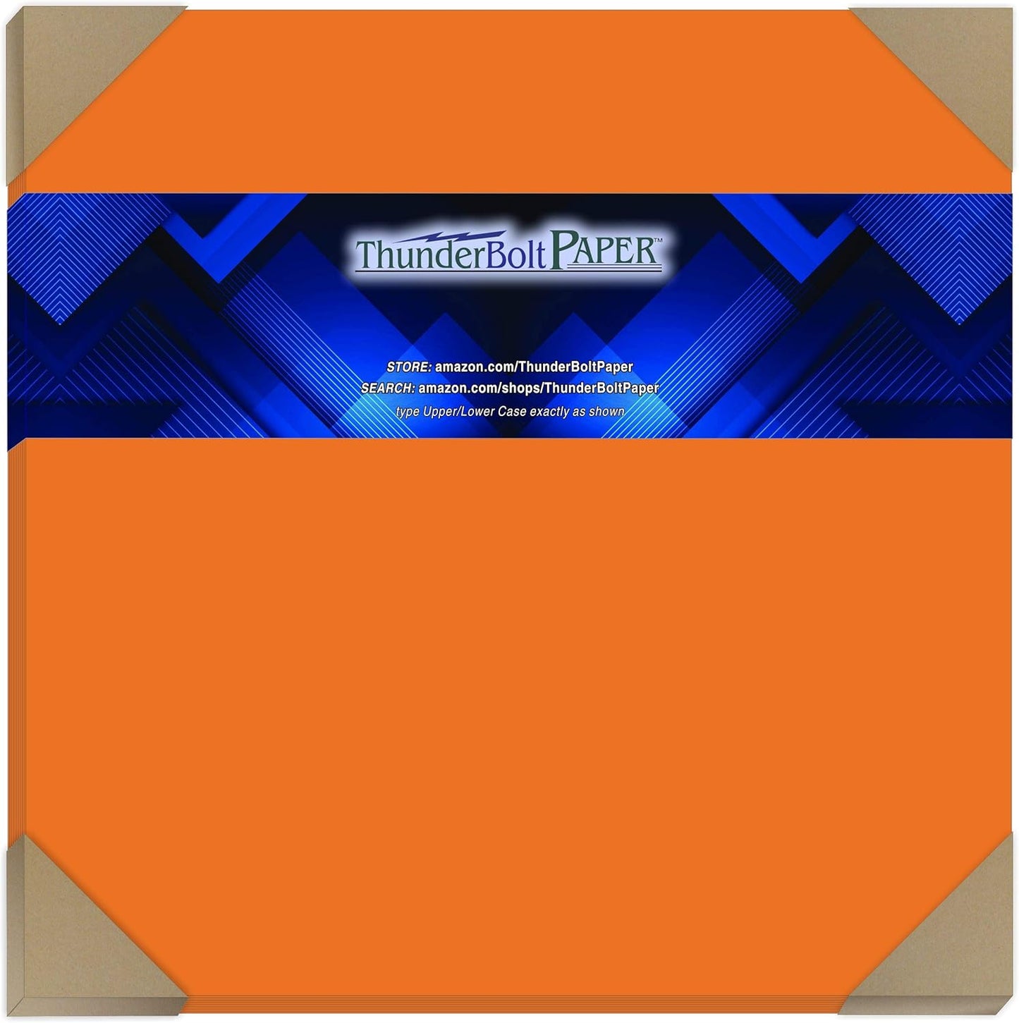 50 Orange Cover/Card Paper Sheets - 12 X 12 Inches Scrapbook Album|Cover Size - 65# (65 lb/Pound) Light Weight Cardstock - Quality Printable Smooth Paper Surface for Bright Colorful Results