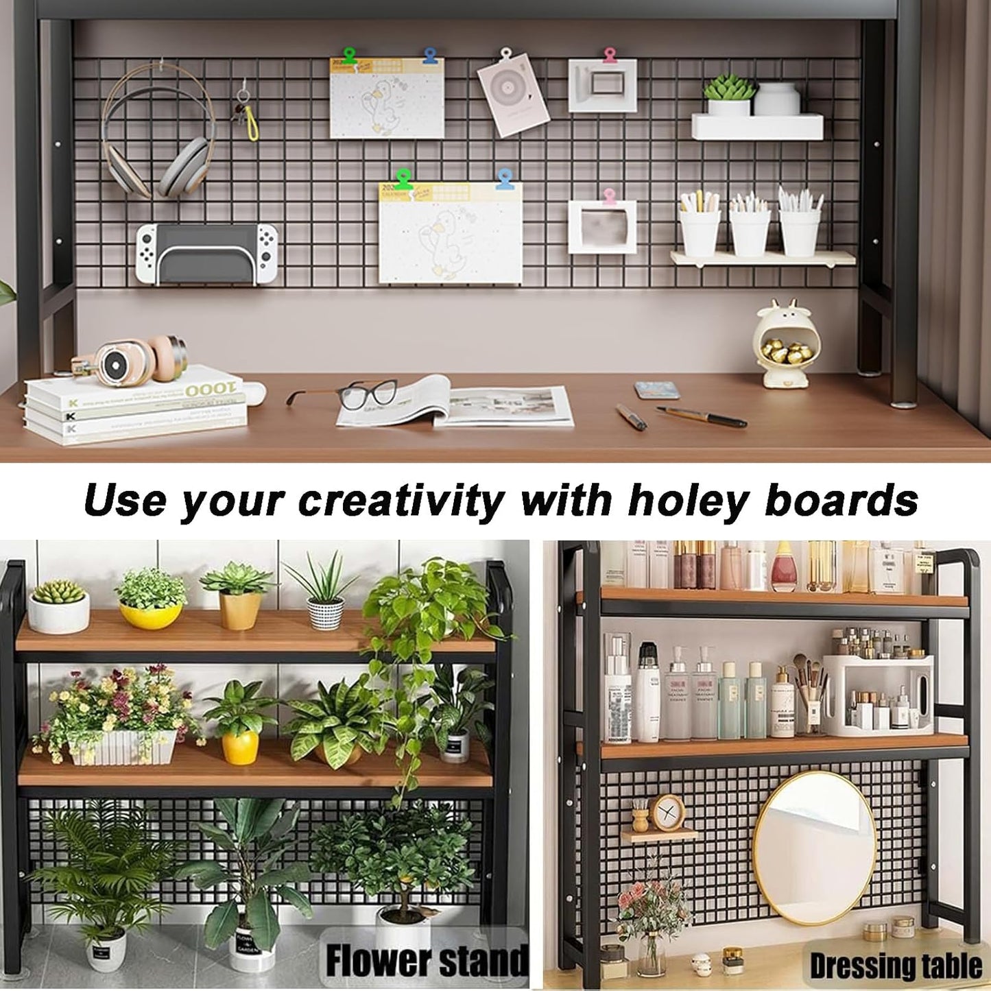 2-Tier Desktop Hutch Bookshelf Metal Desk Shelf Dorm Bookcase for Computer Desk Countertop Storage Organizer Display Rack for Office Home (White, 29.5in)