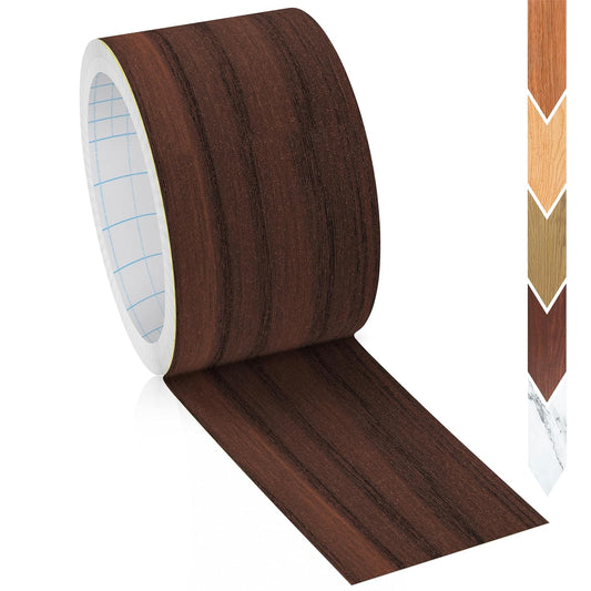 GSCIT Club Wood Grain Repair Tape, 2.3 inch X 25ft Self Adhesive Walnut Grain Repair Patch for Tables, Chairs, Baseboards, Doors, Windows, Floors, Handicraft DIY.