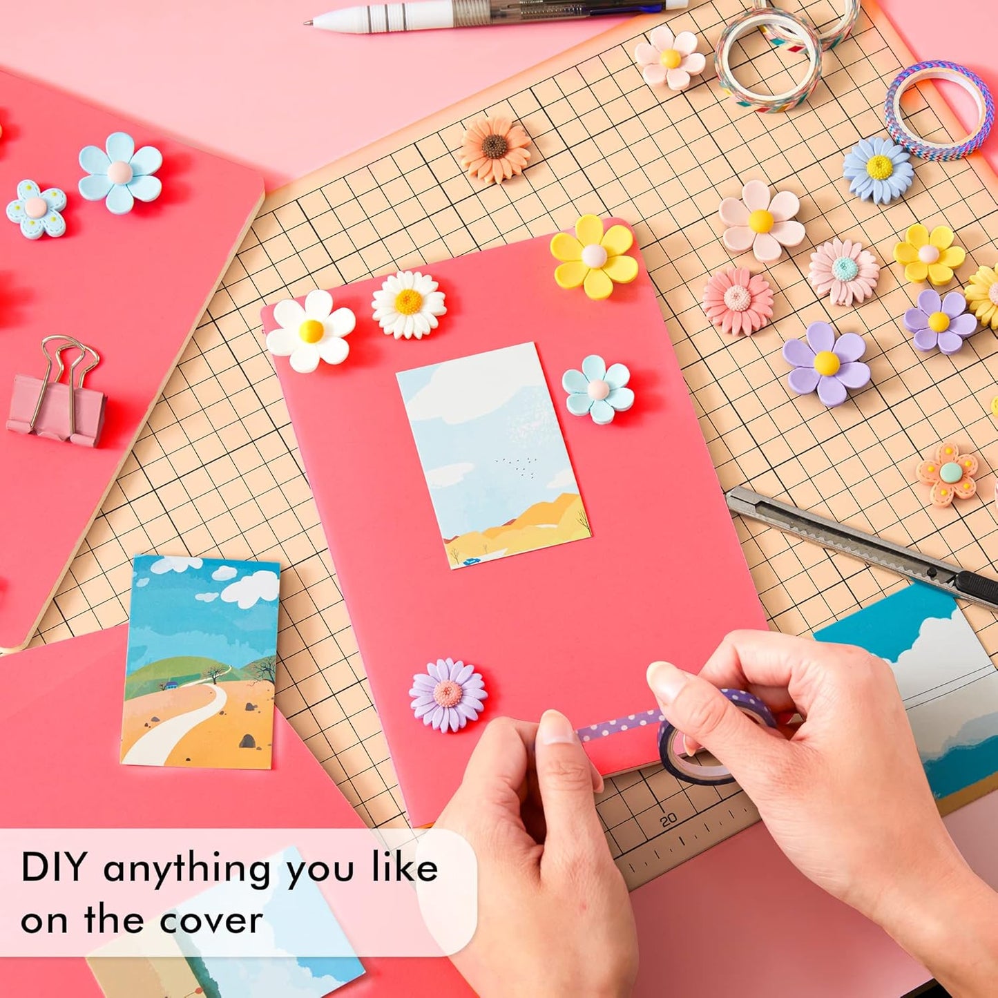 feela 36 Pack Soft Cover Journal Bulk, Lined Blank Travel Journal for Women Men Writing, Notebooks College Ruled for Work, Note Taking Notebook School Business Supplies, 8.2” x 5.5”, A5, Red