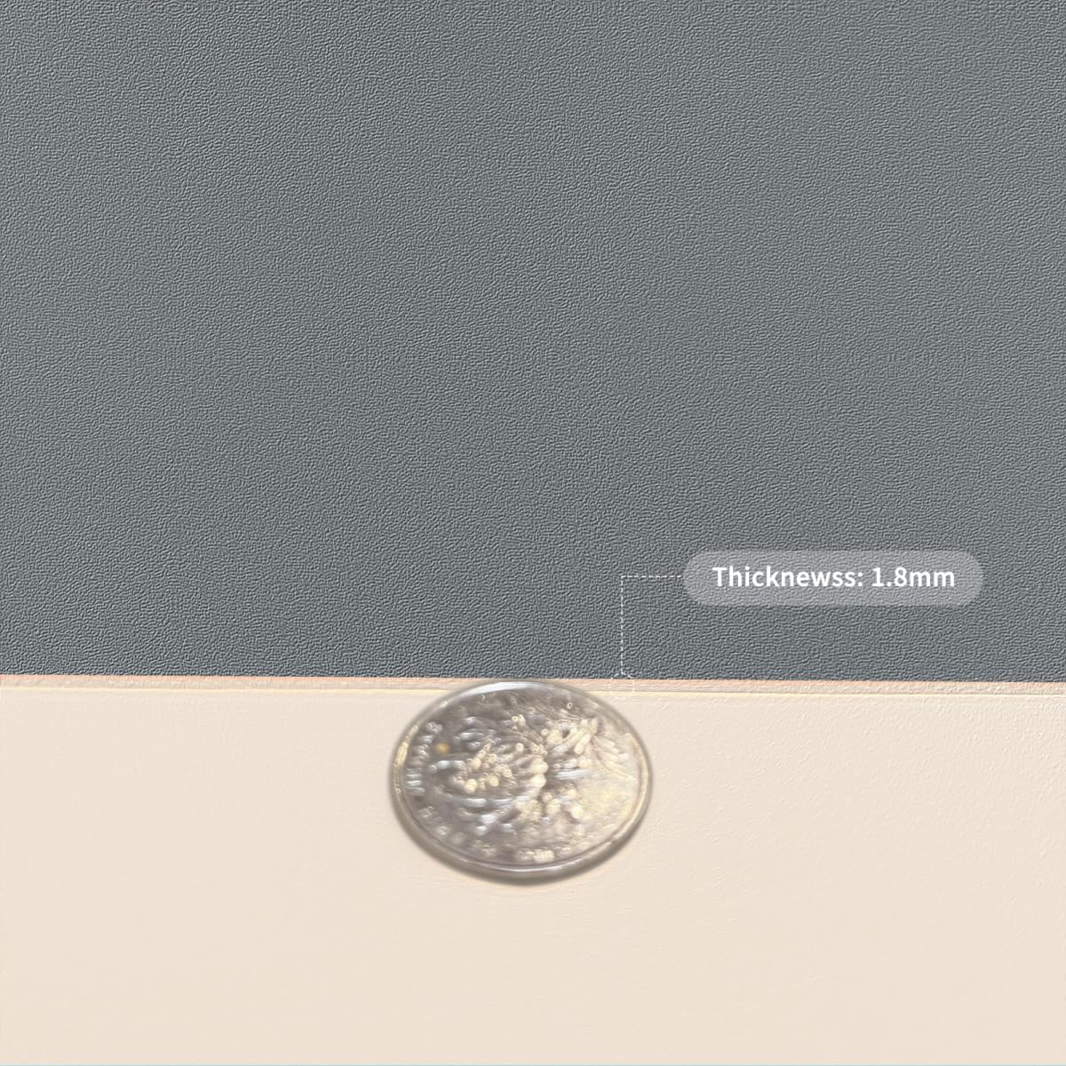 Dresser Top Protector - Can Be Used On Both Sides Waterproof and Easy to Clean Good Flatness Used for Dresser Table(Off White+Light Gray 10x42)