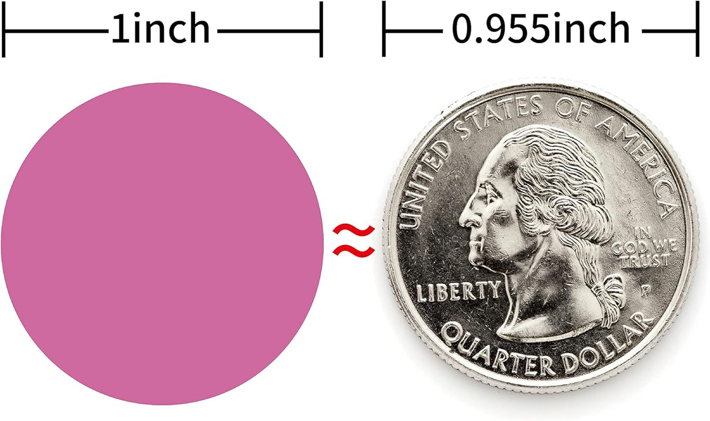 Color Code Circle Stickers 2000Pcs Dot Stickers, 1 Inch Round Write Coding Labels Can Writing for Family, Office, Student Classroom.