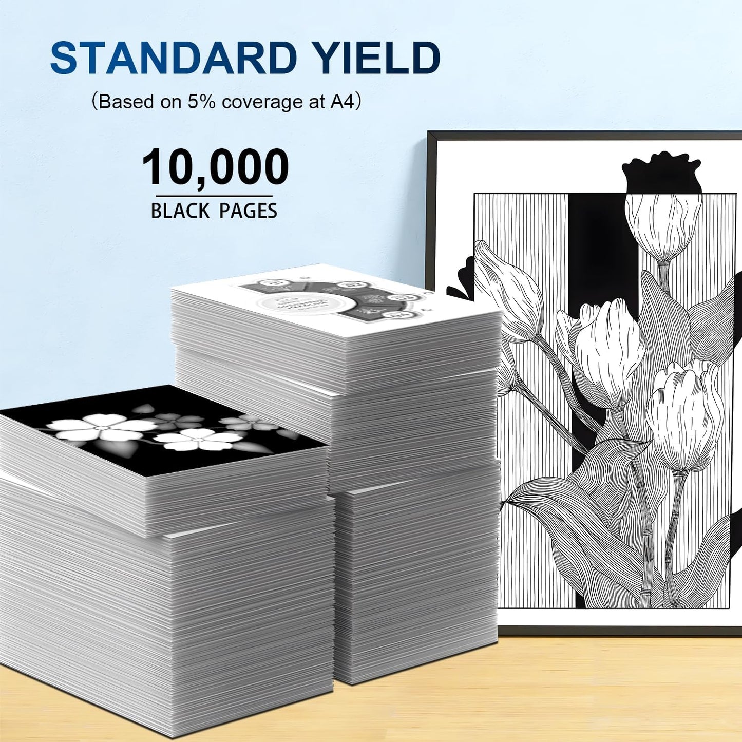 58X Black Toner Cartridges High Yield CF258X Comaptible with 58X 58A Toner Cartridge(with Chip), Works with Pro M404n M404dn M404dw, MFP M428fdw M428fdn M428dw M404 M428 Printer(2 Pack, Black)