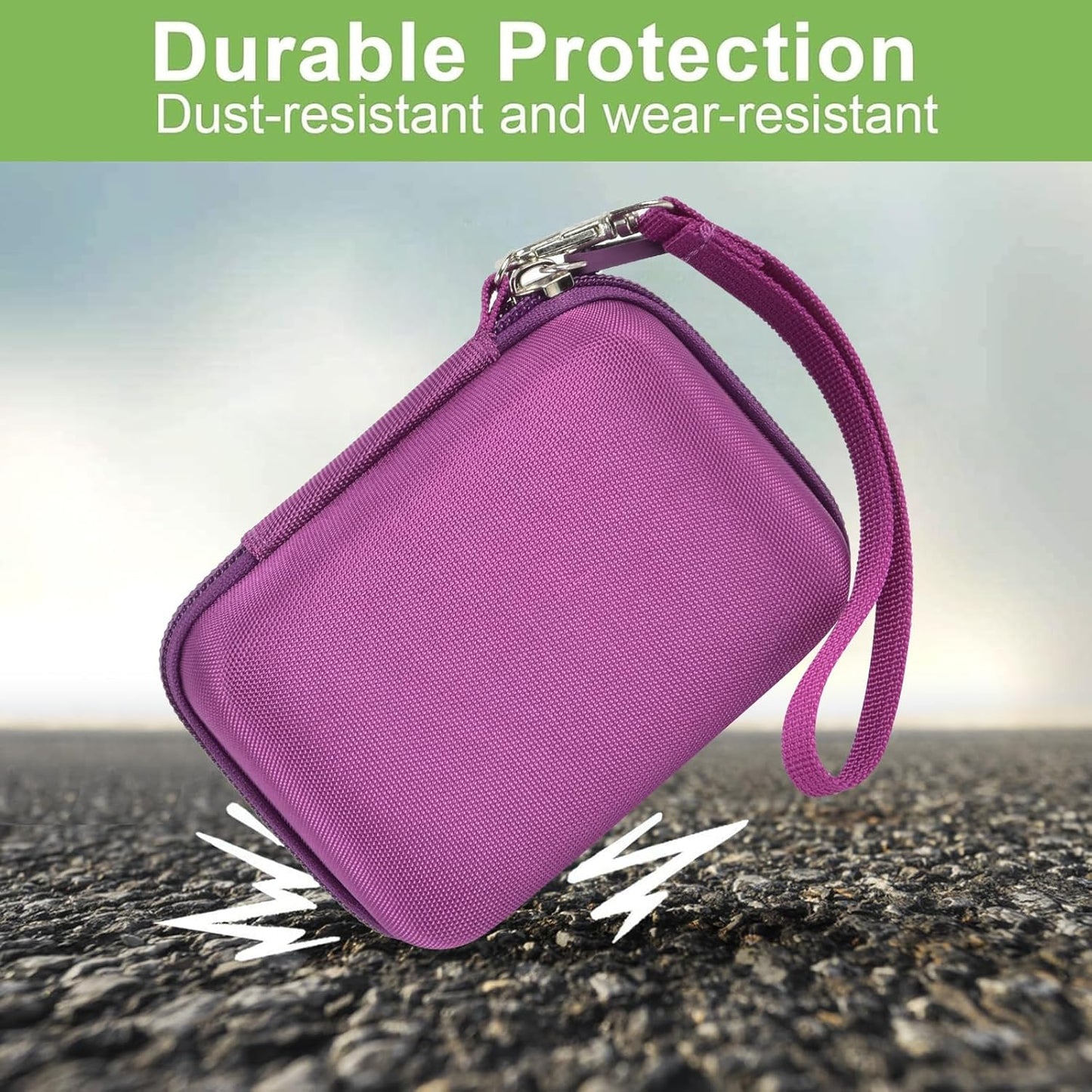 Case Compatible with VAHOIALD FHD 1080P Digital Camera/for CAMKORY Digital Point and Shoot/for Kodak PIXPRO FZ45-BK 16MP Vlogging/for IWEUKJLO/for Nsoela, Holder for SD Card More (Dark Purple)