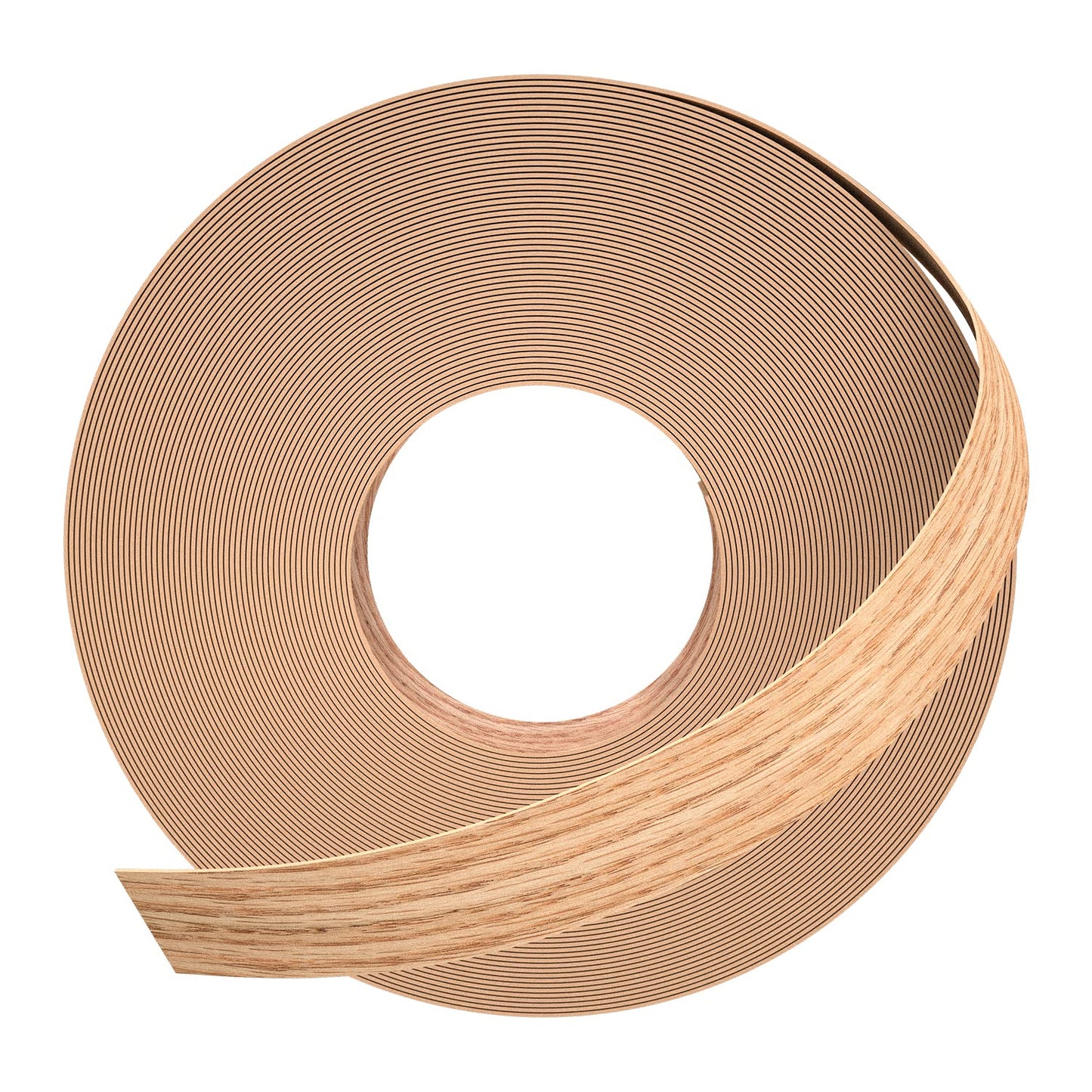 GSCIT Club Red Oak Edge Banding, 1 inch x 500ft roll of Veneer Edge Banding Pre-glued Flexible, Wood Tape Banding for Cabinet Repair Furniture
