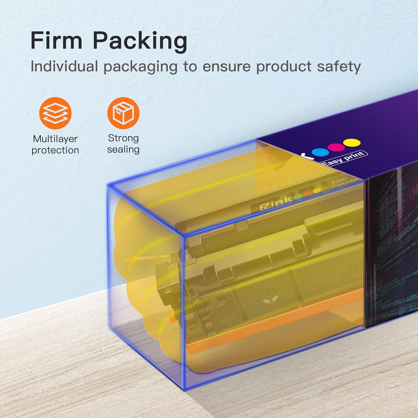 E-Z Ink 410X Toner Cartridges Compatible for HP 410X 410A CF410X CF411X CF412X CF413X to Use with HP Color Laserjet Pro MFP M477fdw M477fdn M477fnw Pro M452dn M452nw M452dw (with Chip -B/C/Y/M)