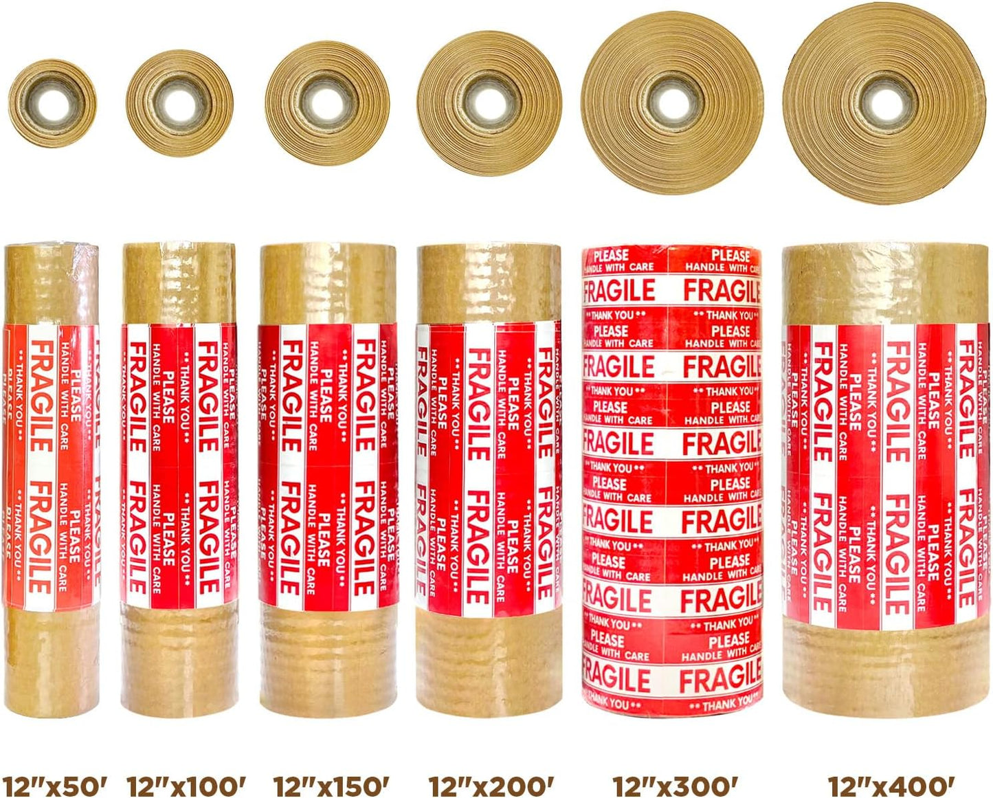 Honeycomb Packing Paper, 12"x300' Red | Perforated Honeycomb Packing Paper Recyclable Moving Supplies for Shipping & Moving | Plastic-Free Alternative to Bubble Cushion Wrap with 36 Fragile Stickers