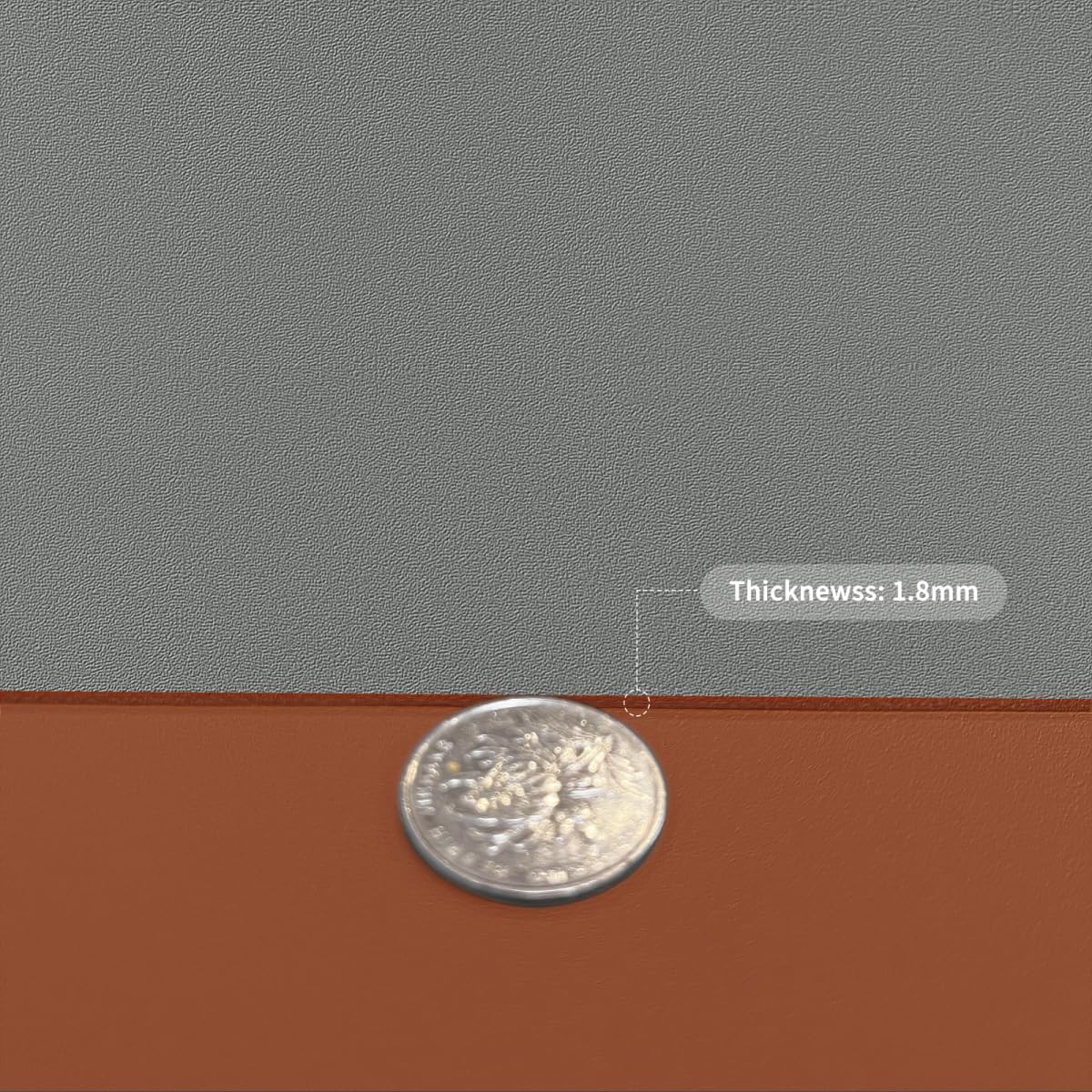 Desk Pad - 14x45 Inch Waterproof Easy to Clean Can Conceal Flaws Protector The Table Top from Scratches Used for Coffee Table Office Table Dresser(Brown+Gray 14x45)