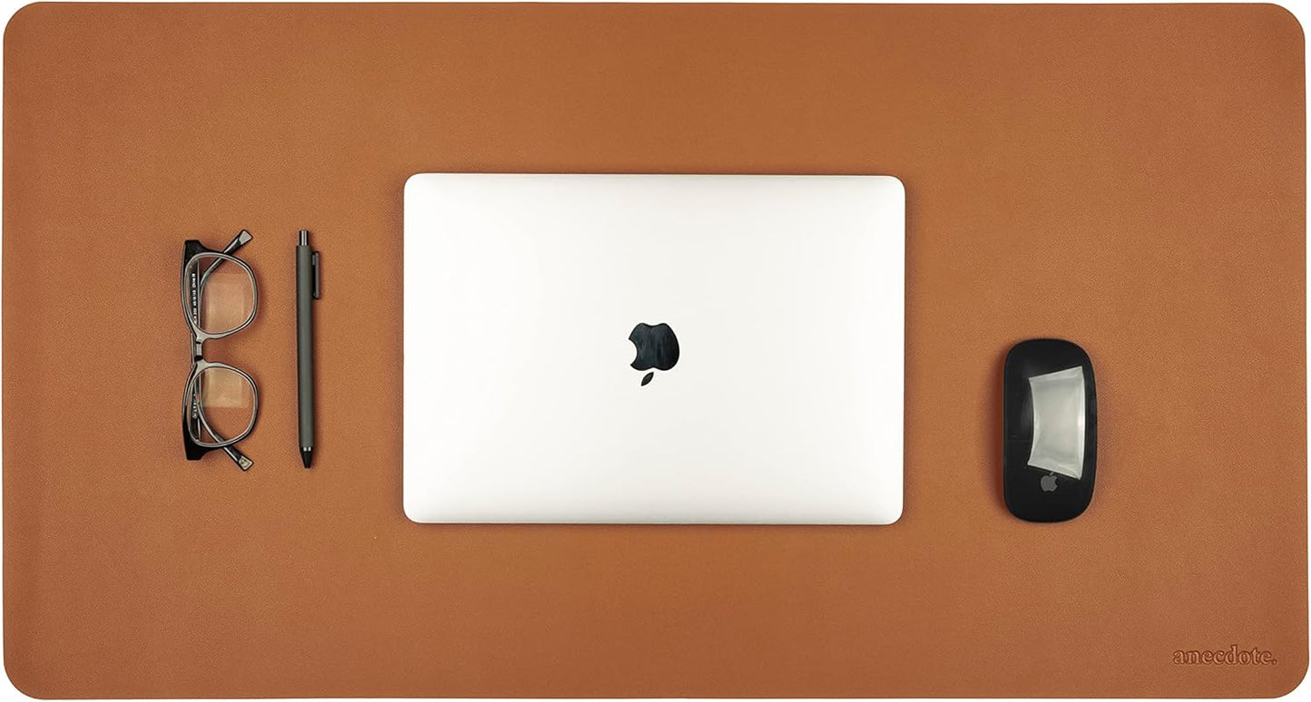 ANECDOTE Vegan Leather Desk Pad - 31.5"x17" Desk Mat for Your Office. This Quality Large Mouse Pad has Chic Elegance, Professional Look & Satisfying Touch - The Perfect Leather Mouse Pad for You!