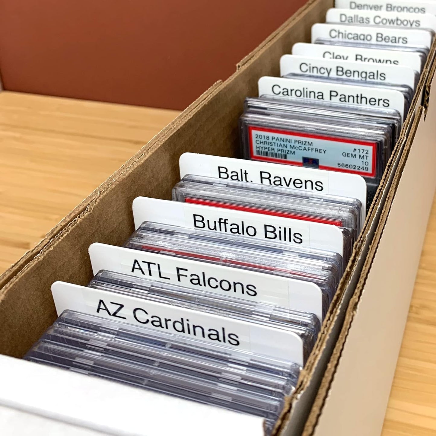 BCW Graded Trading Card Dividers - 10 ct | Archival Quality, Write-On Index Tab, 3 1/4 X 5 11/16 Inches | Fits Graded Shoe Boxes and Super Vault Boxes | Card Collection Organizer Dividers