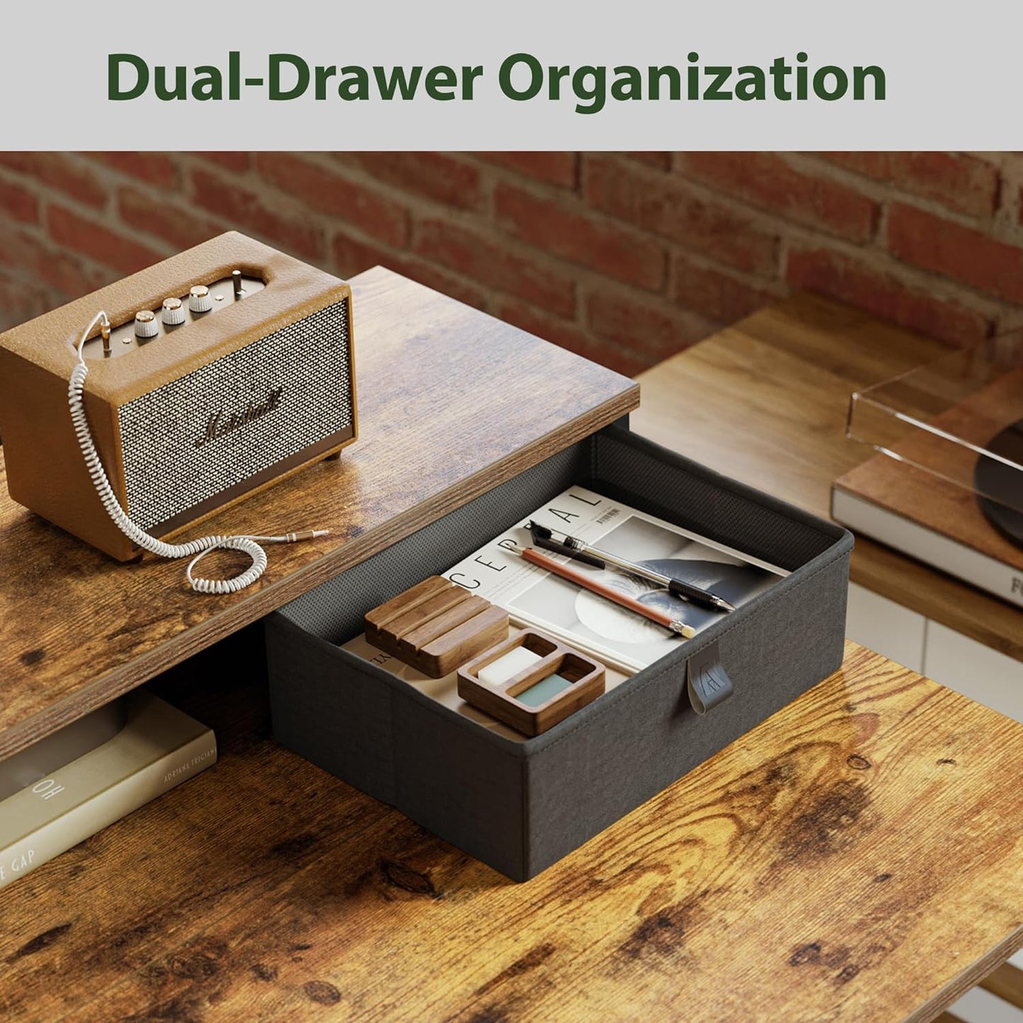 Agilestic L Shaped Electric Standing Desk with 2 Drawers, 63 Inch Ergonomic Adjustable Height Desk with Storage, Corner Desk Sit Stand up Computer Table for Work Office Home, Rustic Brown