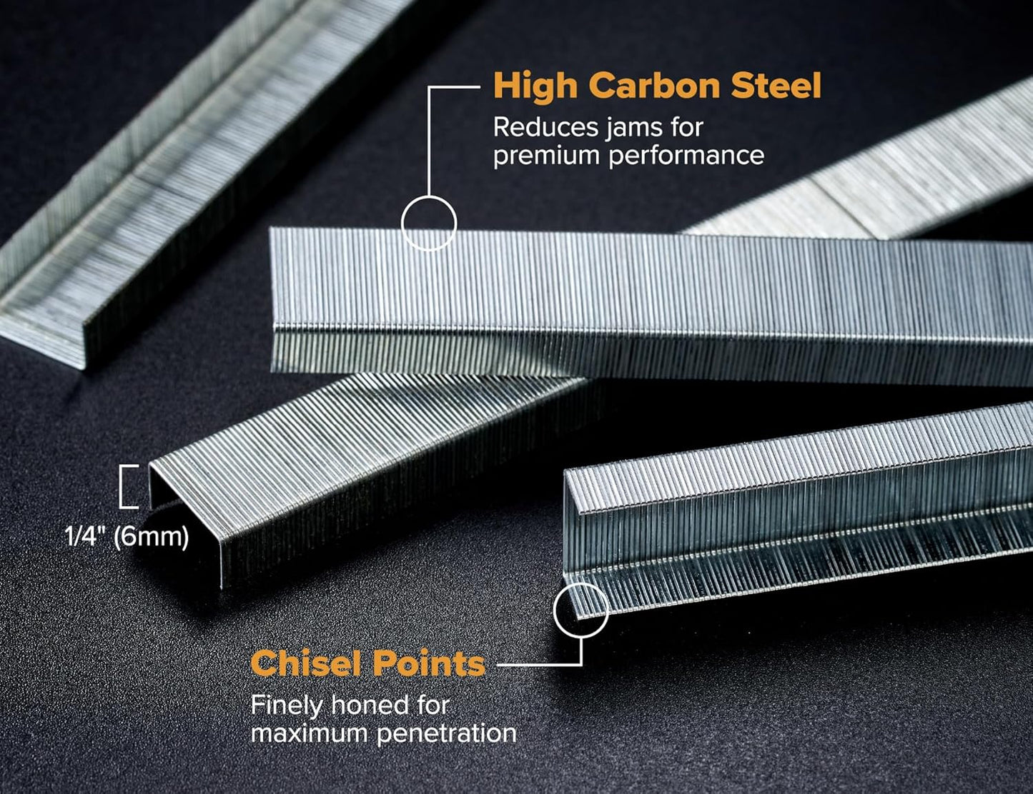 Bostitch Office No-Jam Premium Desktop Stapler, Full-Strip, Black, 1,250 Staples Included, 3-Pack