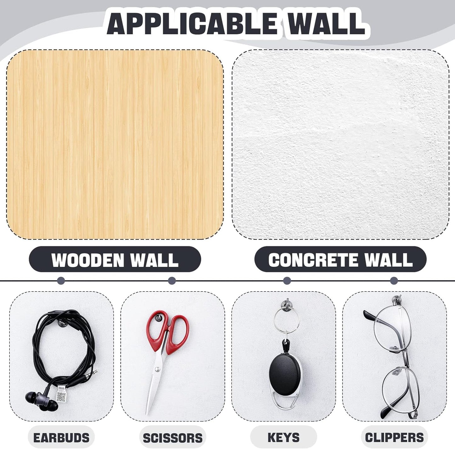 Hotop 60 Pieces Push Pin Wall Hooks Metal Thumb Tack Hangers Iron Alloy Nail Decorative Picture Hooks for 20 Lbs Home Office School Party Supply (Black)