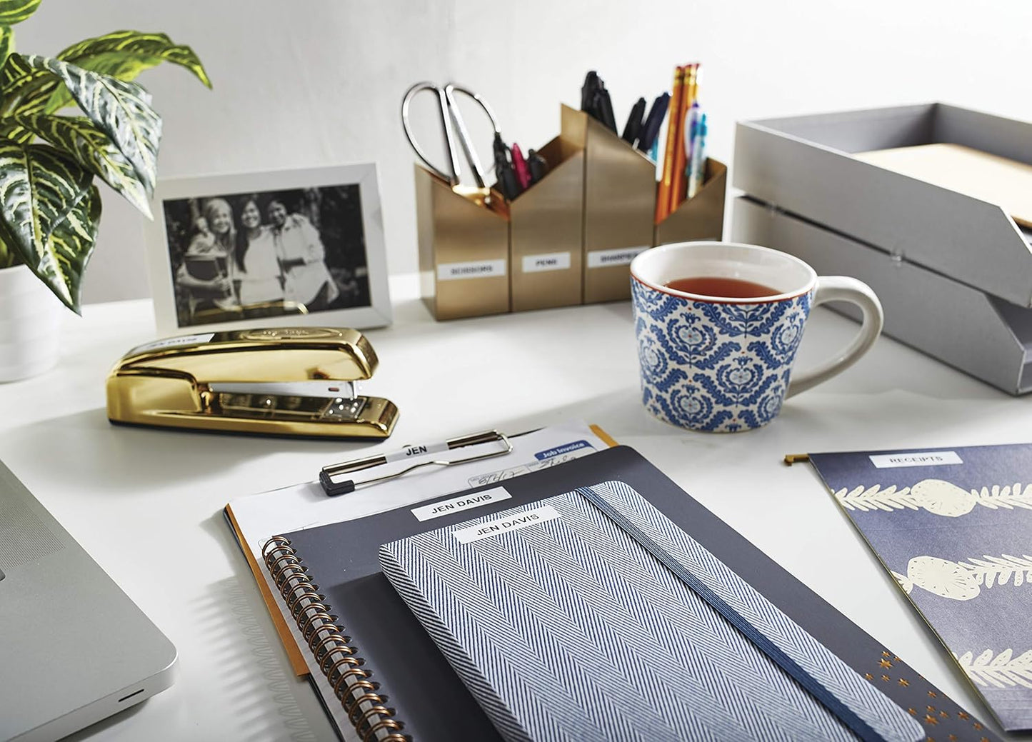 DYMO Authentic Lt Paper Labeling Tape for LetraTag Label Makers, 1/2" (12mm), Black Print On White Tape, 6-Pack