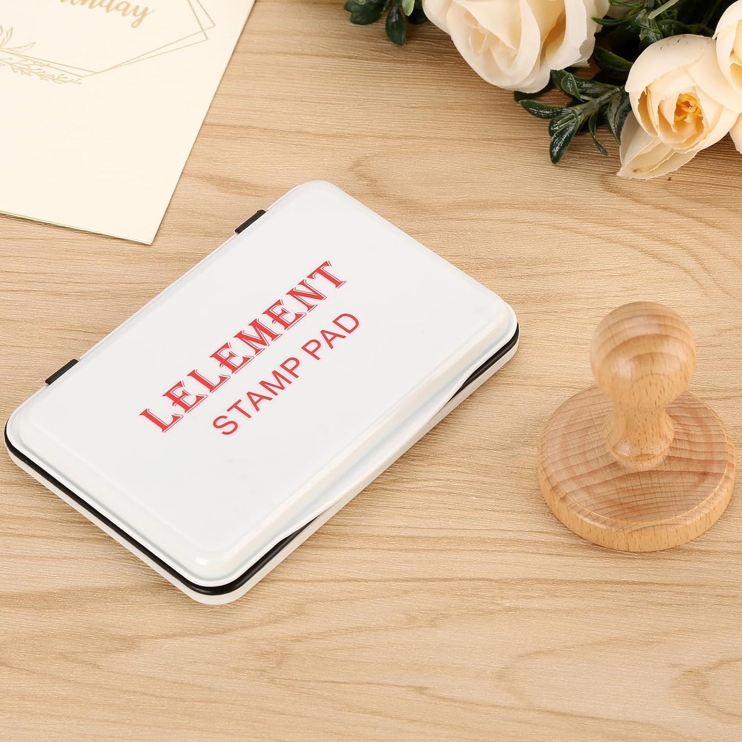 Ink Pads for Stamps | Blue Ink Stamp Pad | Rubber Stamps Ink Pad - Premium Quality Felt Pad for Stamps | Stamp Pads | Large Size