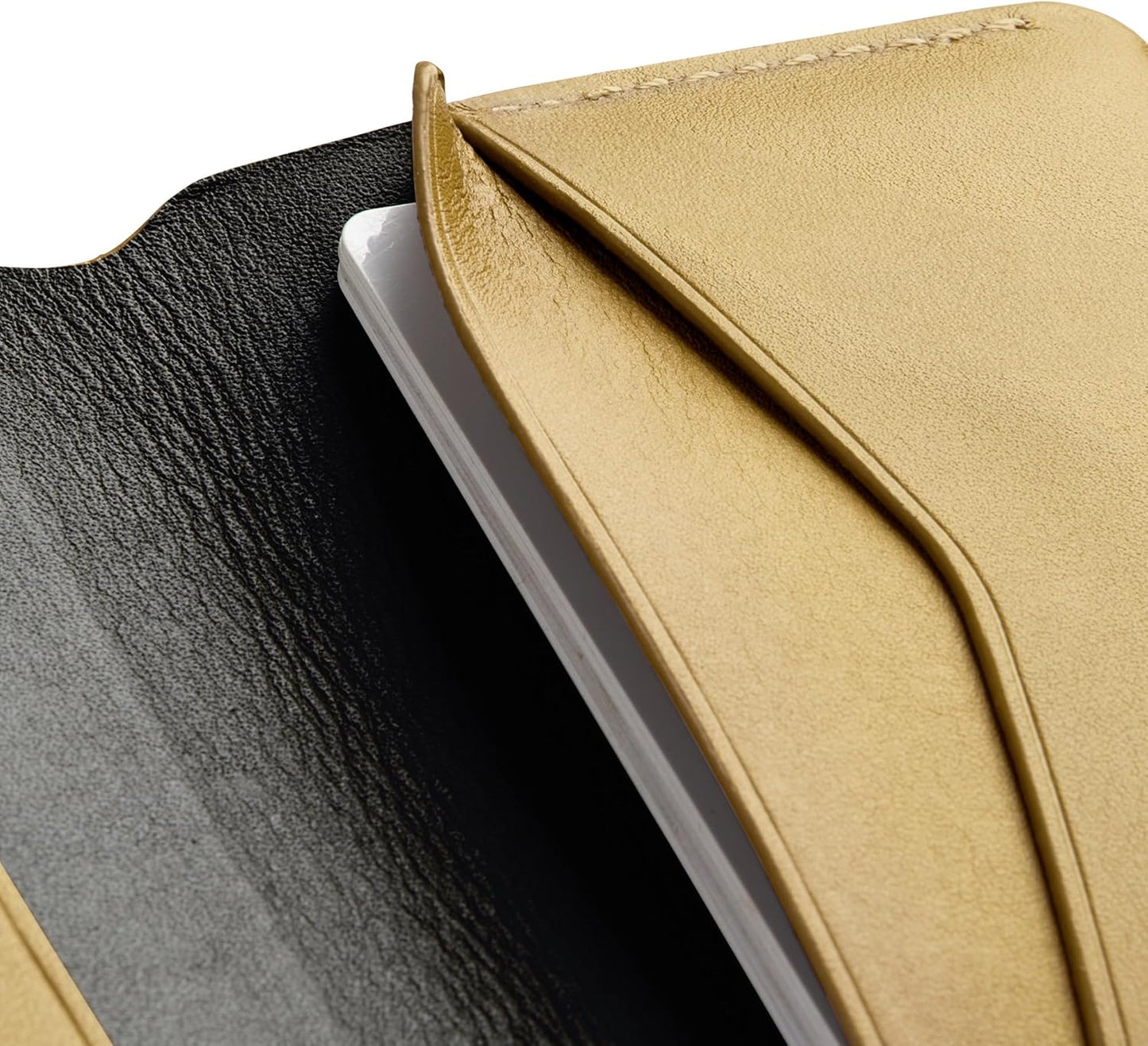 Bellroy Under Cover (slimline leather card wallet/holder with card storage, quick access slot, plus space for folded bills) - Mustard