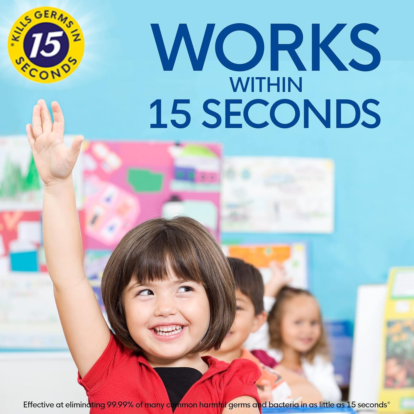 Germ-X Advanced Hand Sanitizer, Non-Drying Moisturizing Clear Gel, Instant and No Rinse Formula, Large Family Size Pump Bottle, Back to School Supplies, 34 Fl Oz (1 Liter)