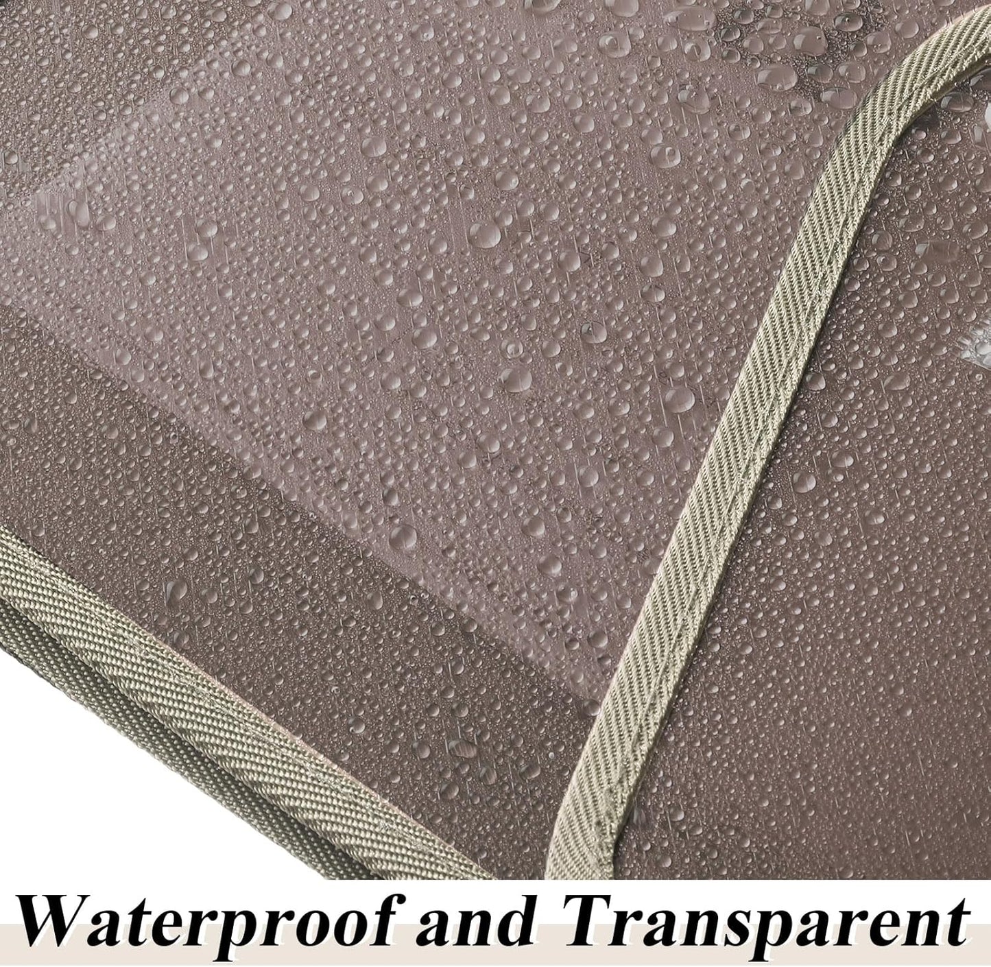 10 Pieces Plastic File Folders Envelope Expanding File Wallet Organizer Documents Folder with Snap Closure and Pocket, A4 Size Waterproof Transparent Pouch(Khaki,Horizontal)