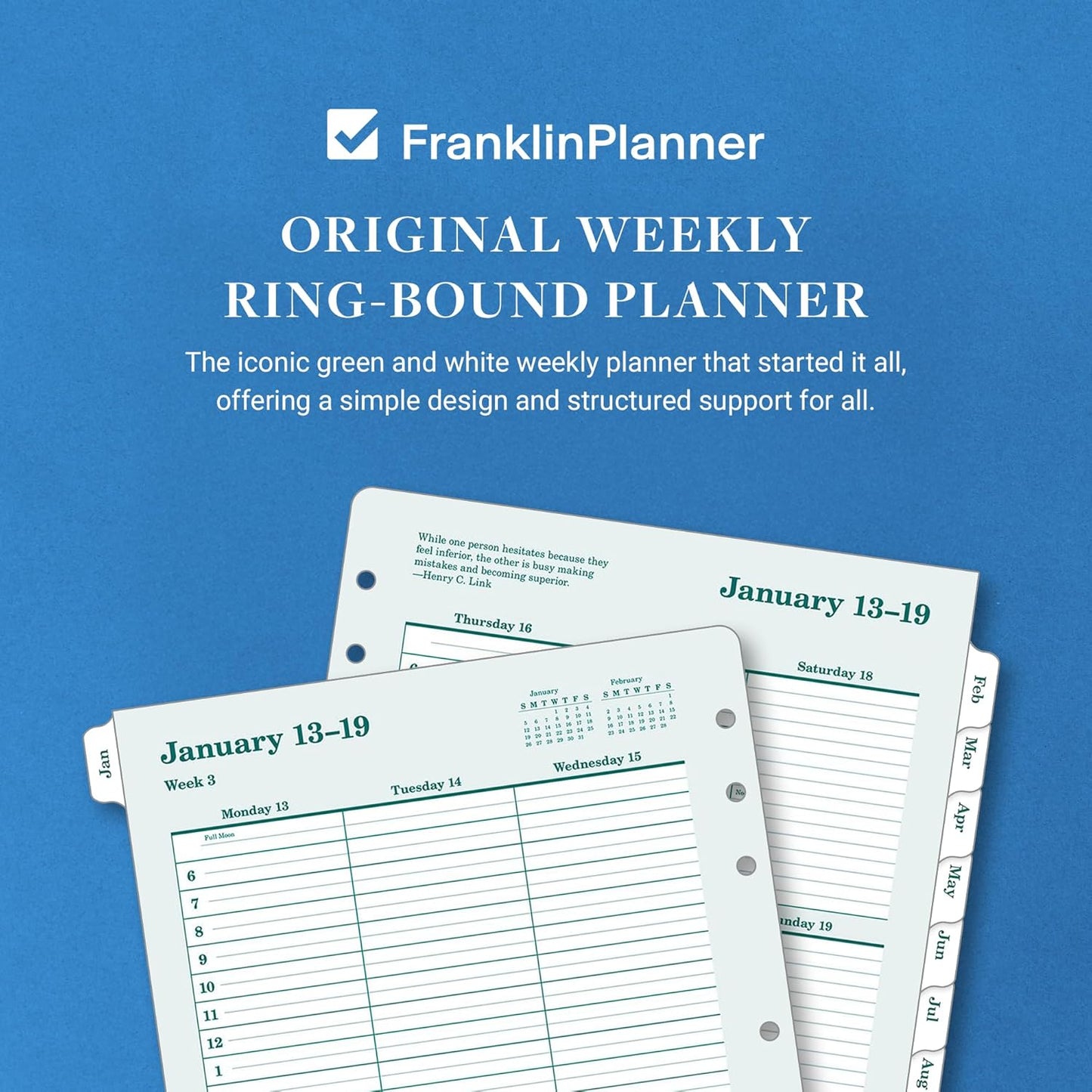 FranklinCovey - Original Weekly Ring-Bound Planner (Classic, Apr 2025 - Mar 2026)