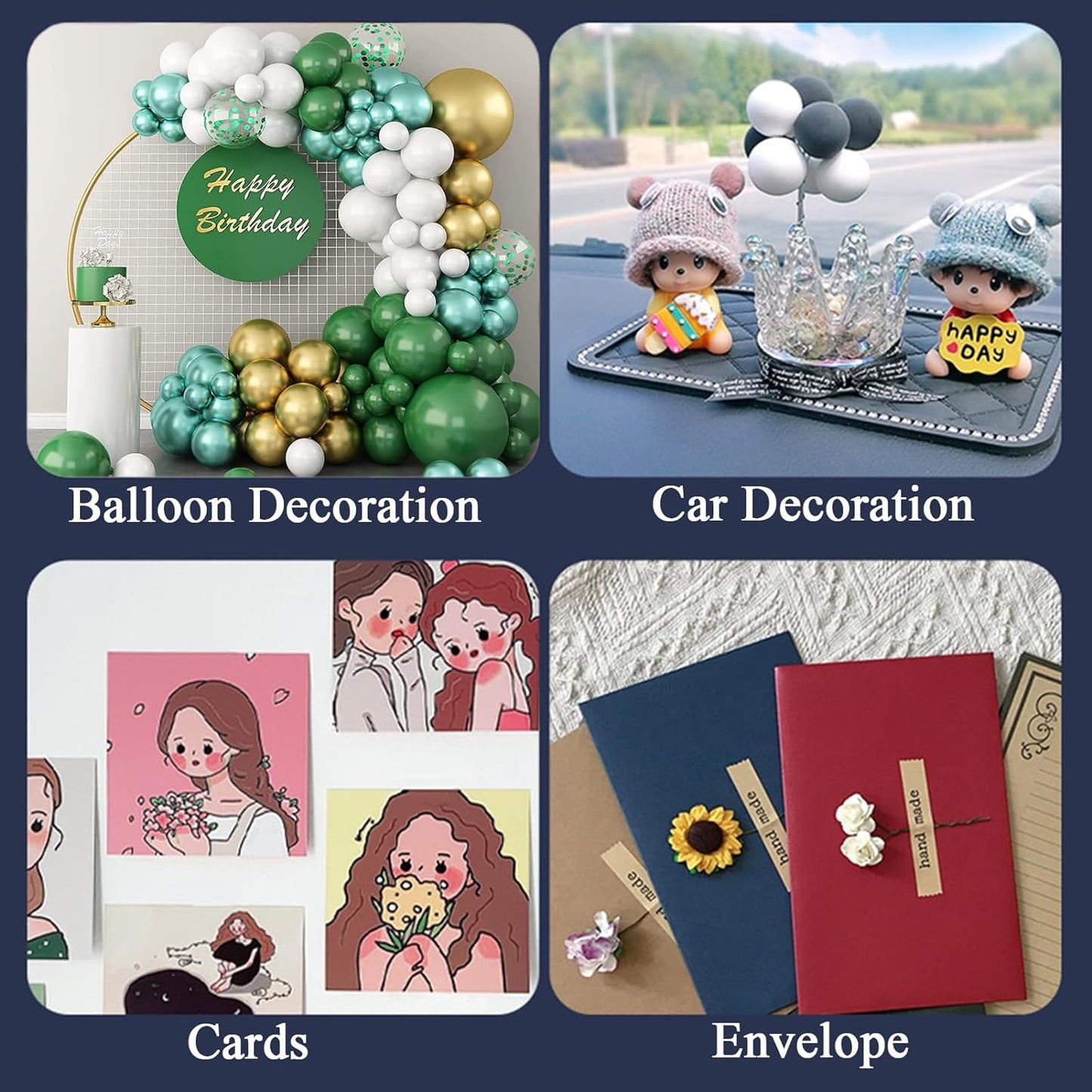 Adhesive Stick dots Two-Sided Sided Mounting Putty Stick Tack for Wall Hanging Crafts Balloons Festival Party Decorations,Clean Removable(0.4"*0.4"-700)