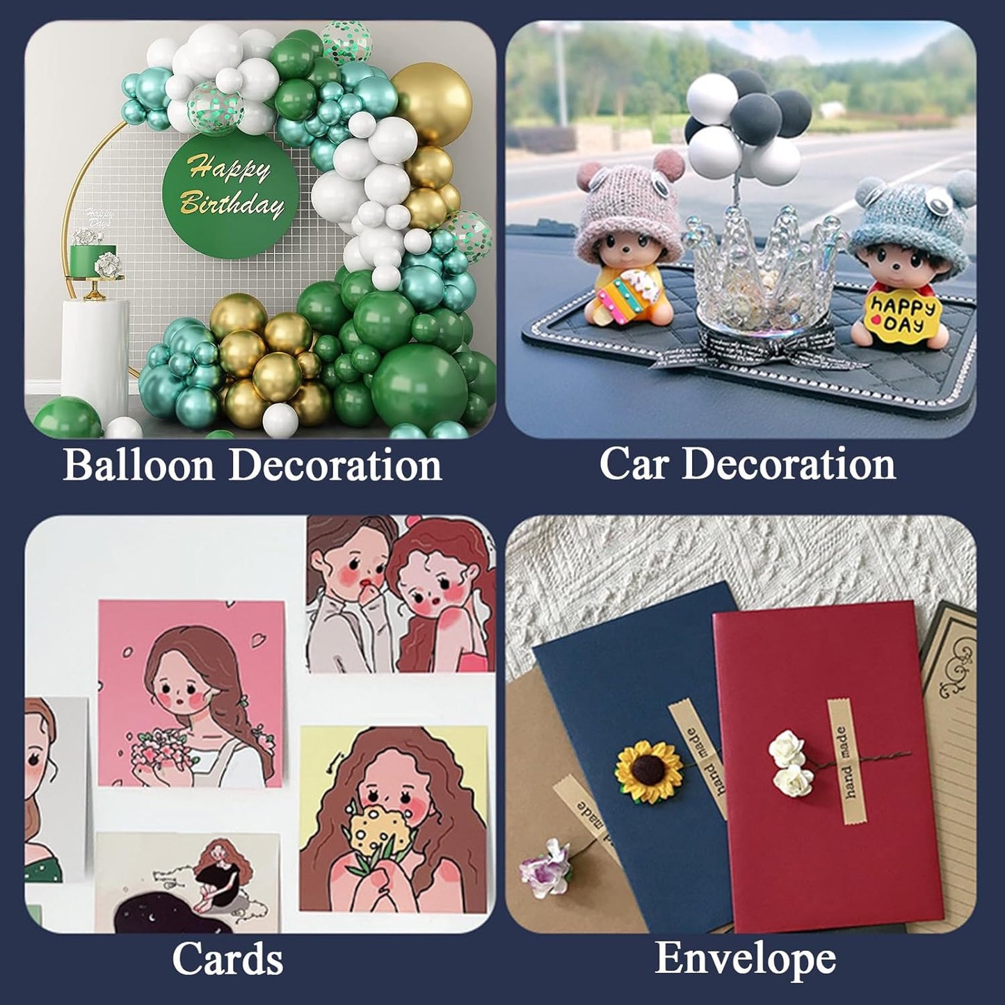 Adhesive Stick dots Two-Sided Sided Mounting Putty Stick Tack for Wall Hanging Crafts Balloons Festival Party Decorations,Clean Removable(0.59"*0.59"-500)